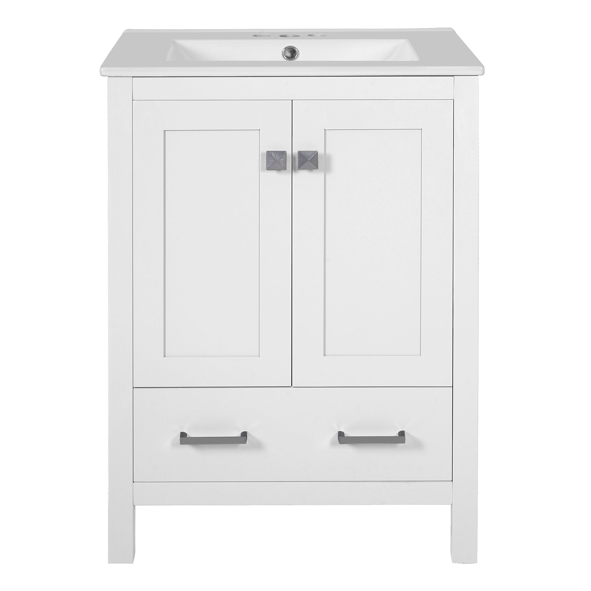 Bathroom Vanity With Integrated Undermount Ceramic Sink, 2 Doors And 1 Drawer, Soft Close Hinges - Best Buy Furniture