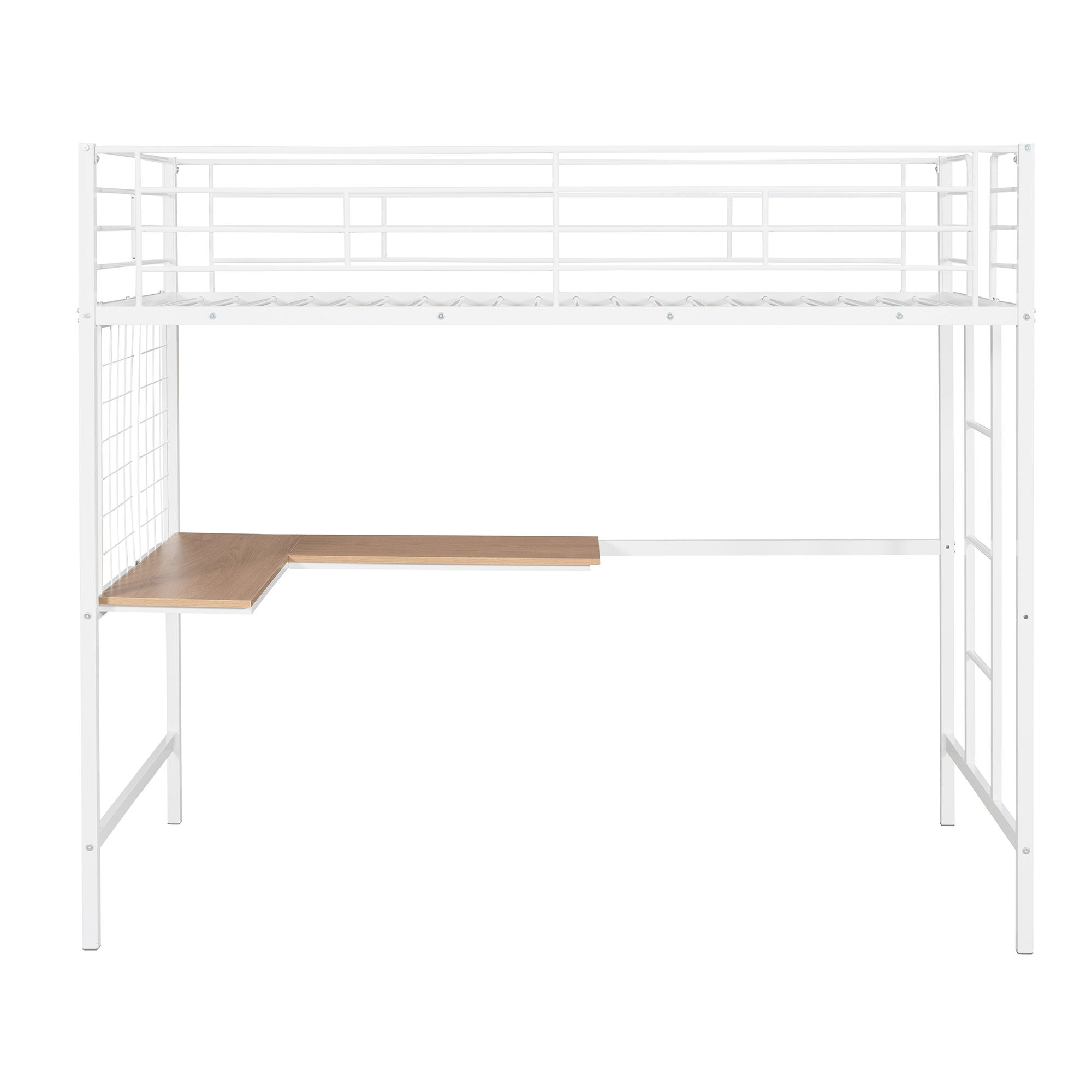 Bed With Desk And Grid