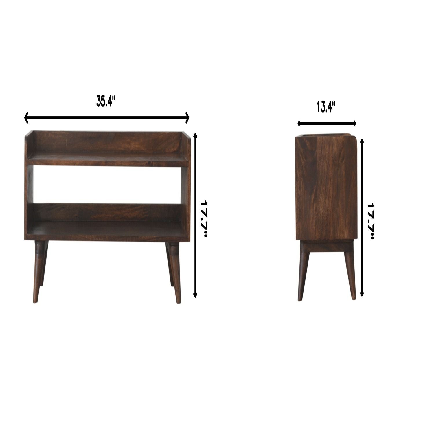 Nordic Storage Bench - Walnut - Best Buy Furniture