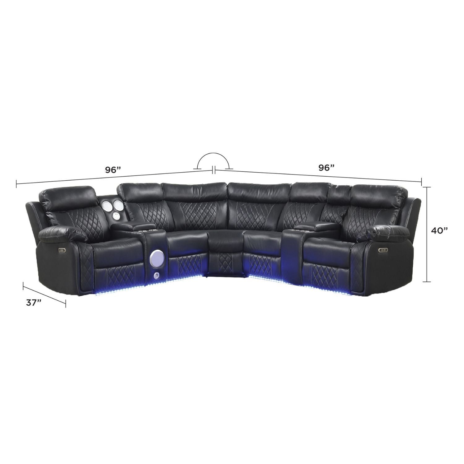 Lacrosse - Power Reclining Sectional Sofa
