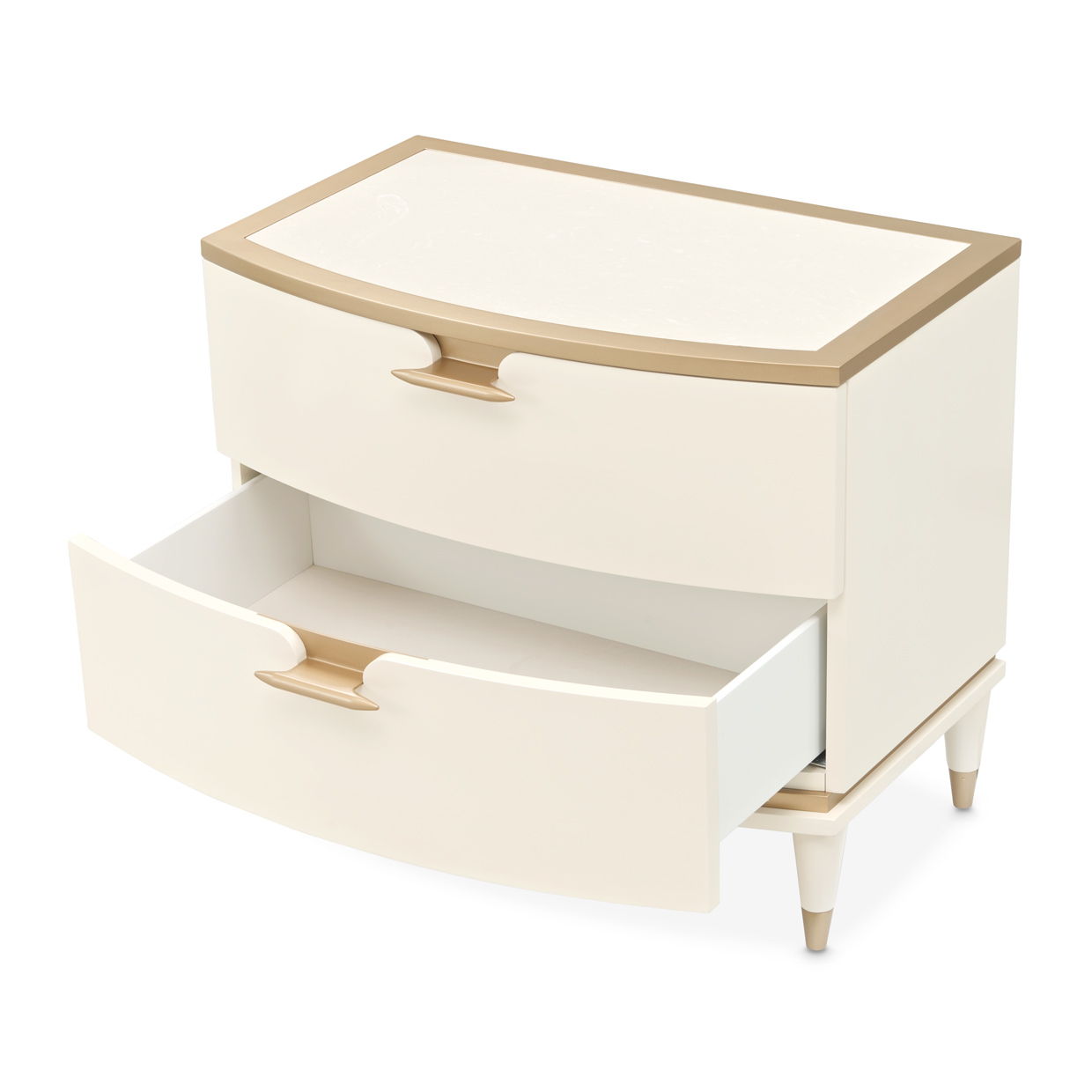 La Terrazza - Large Nightstand - Creamy Pearl