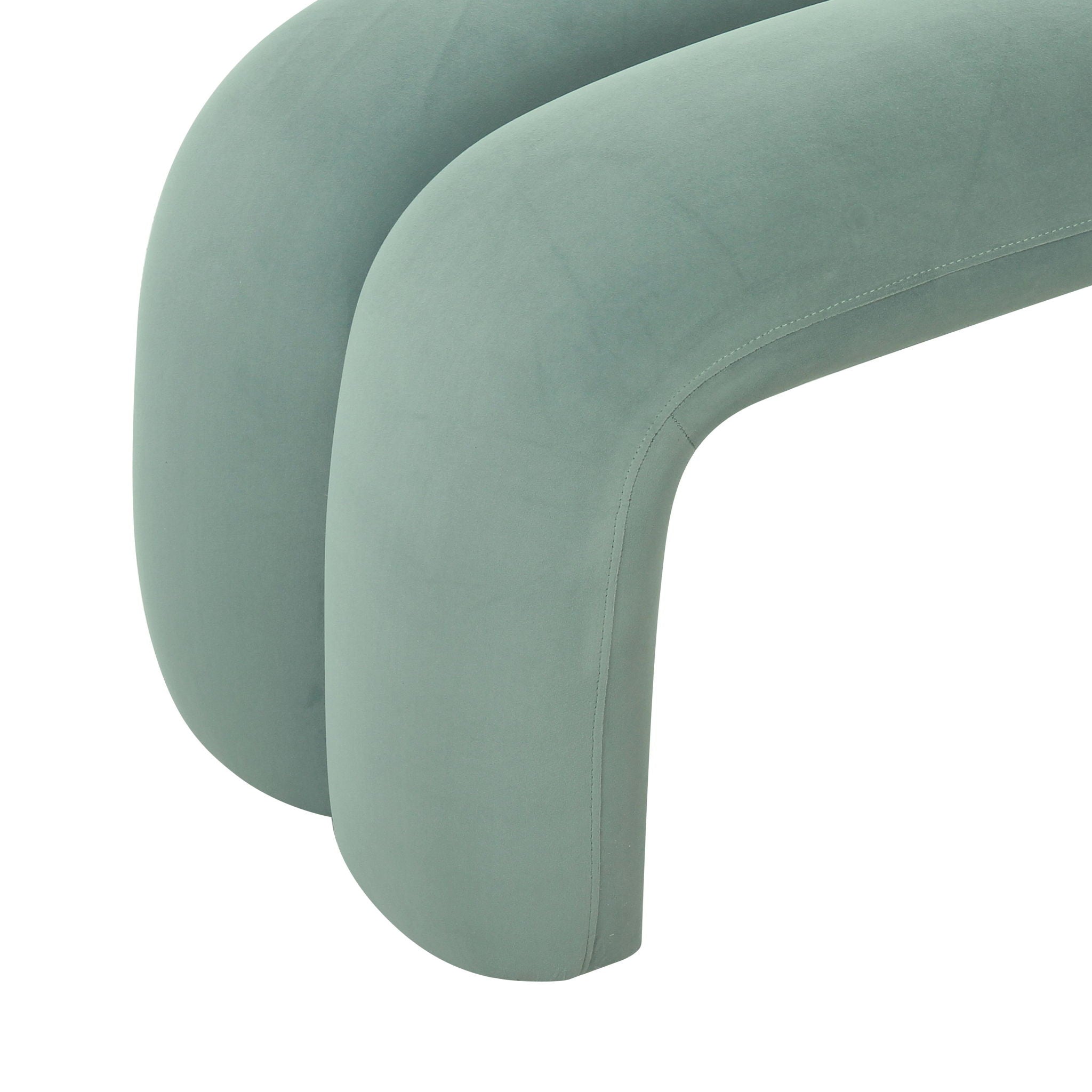 Leigh - Velvet Channeled Bench