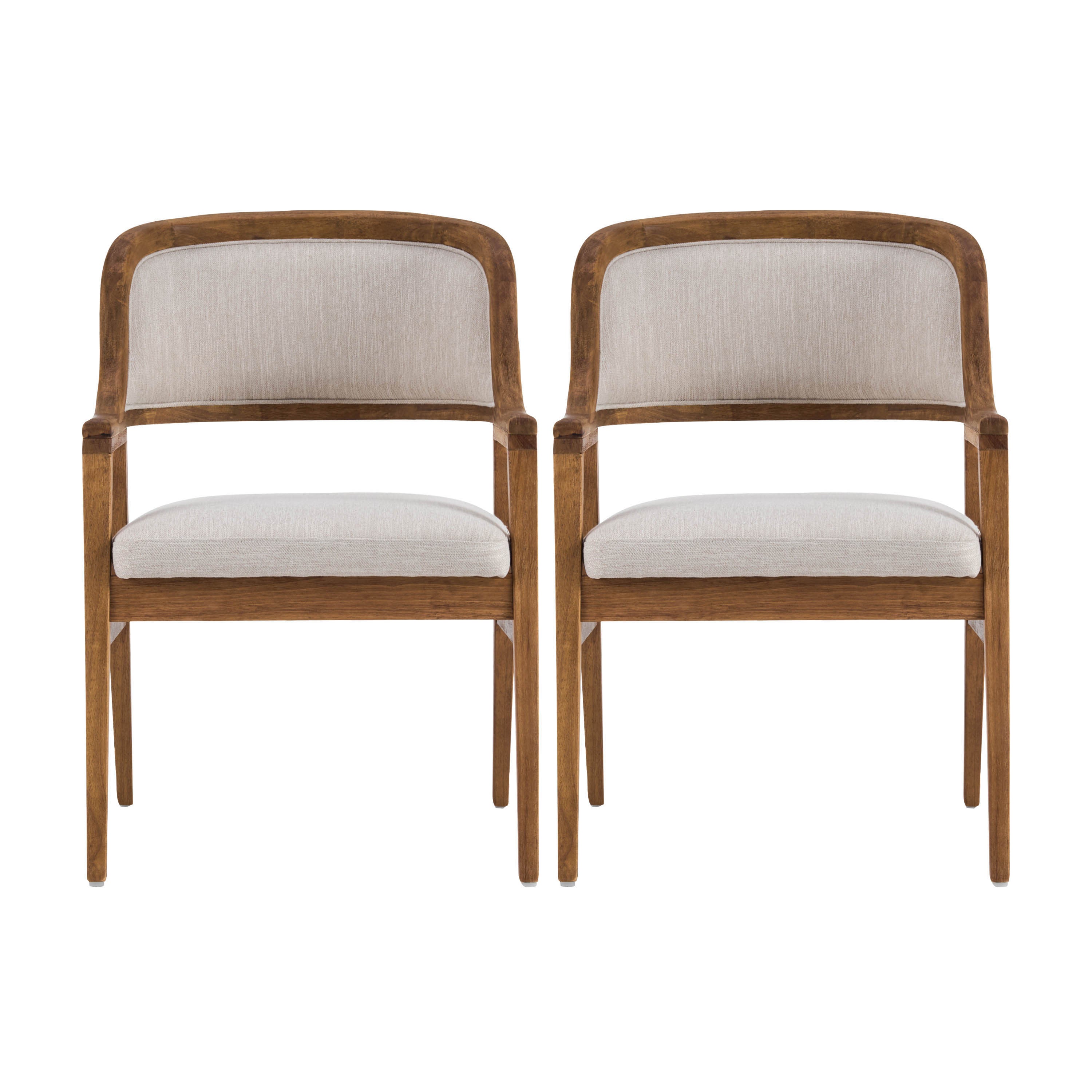 Mid-Century Modern Dining Chairs Set of 2