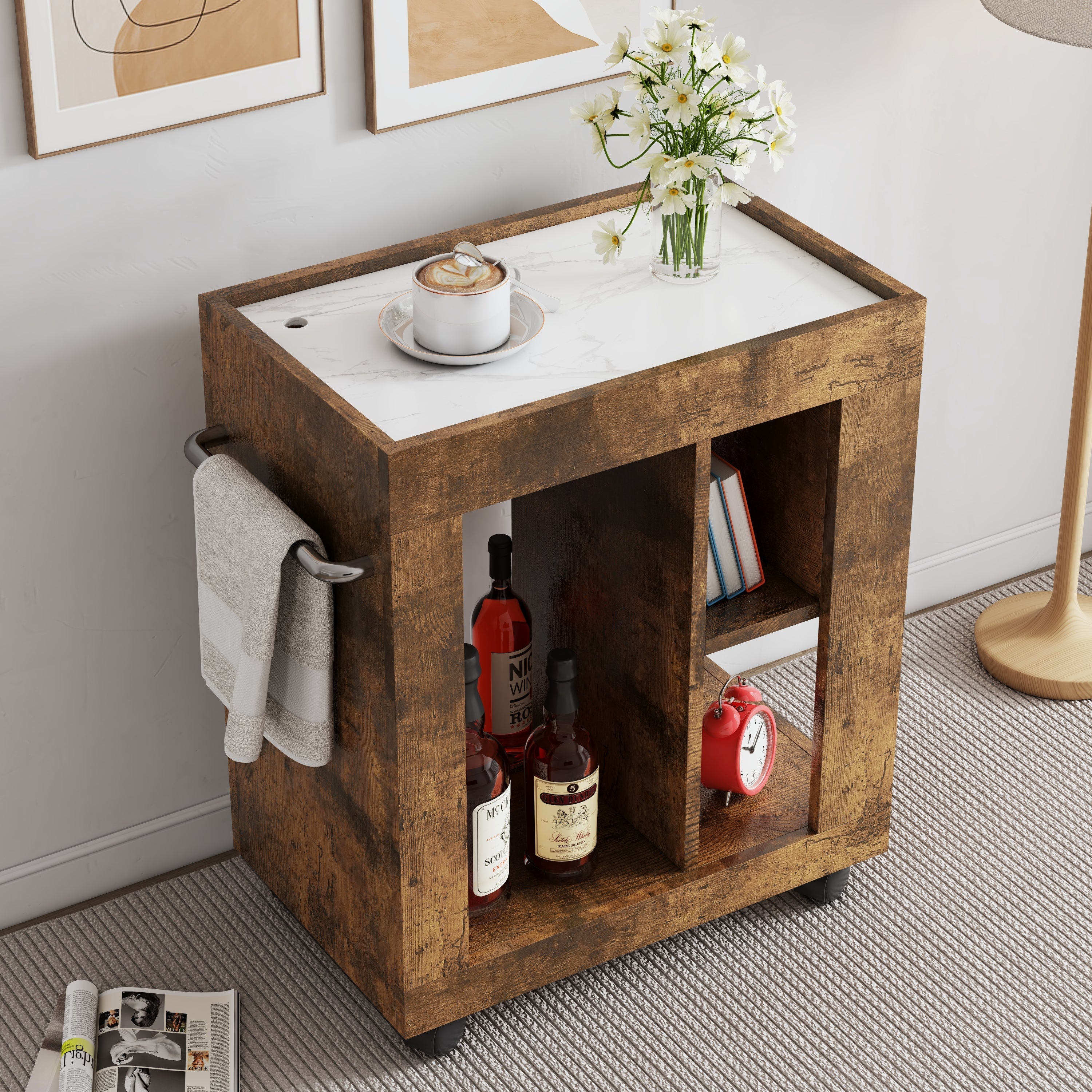 Mid-century-modern-style-movable-side-cabinet-Storage-Cabinets