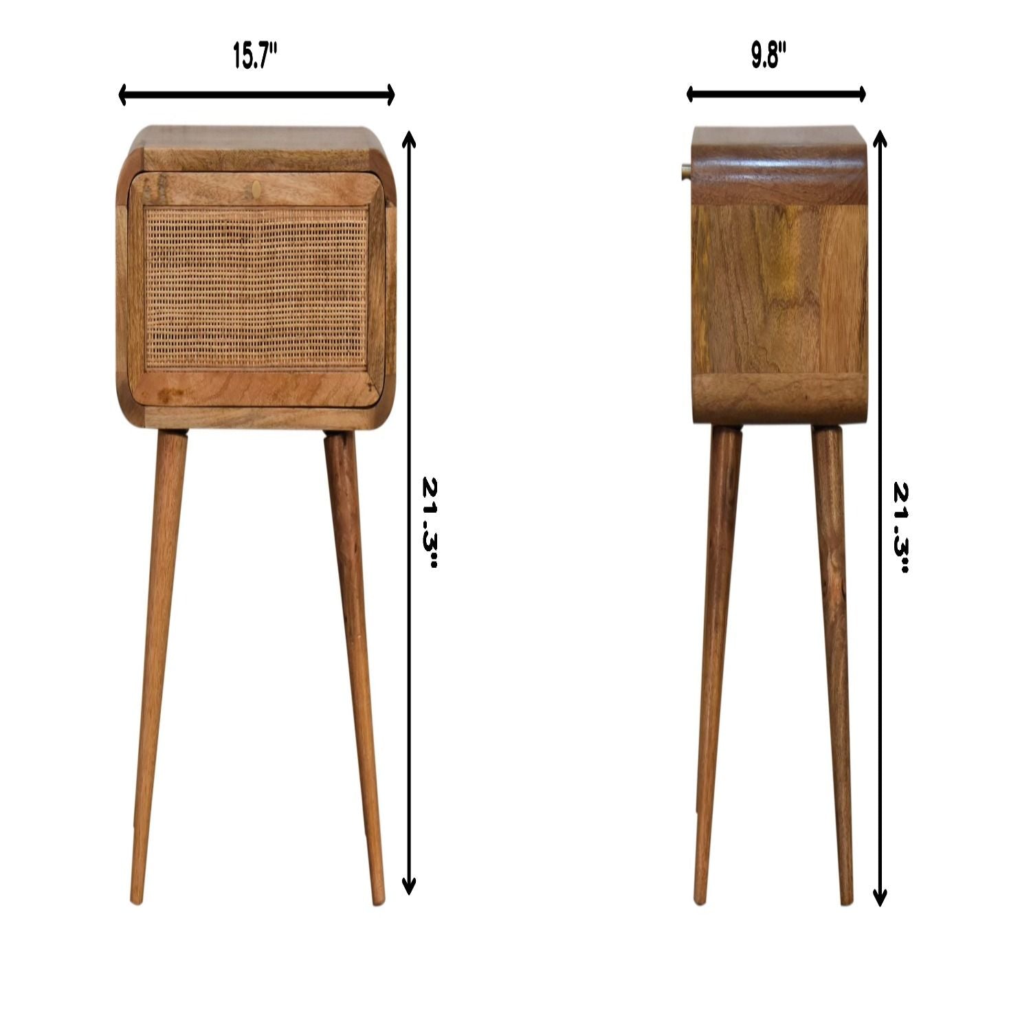 Mini Woven Nightstand - Oak - Best Buy Furniture