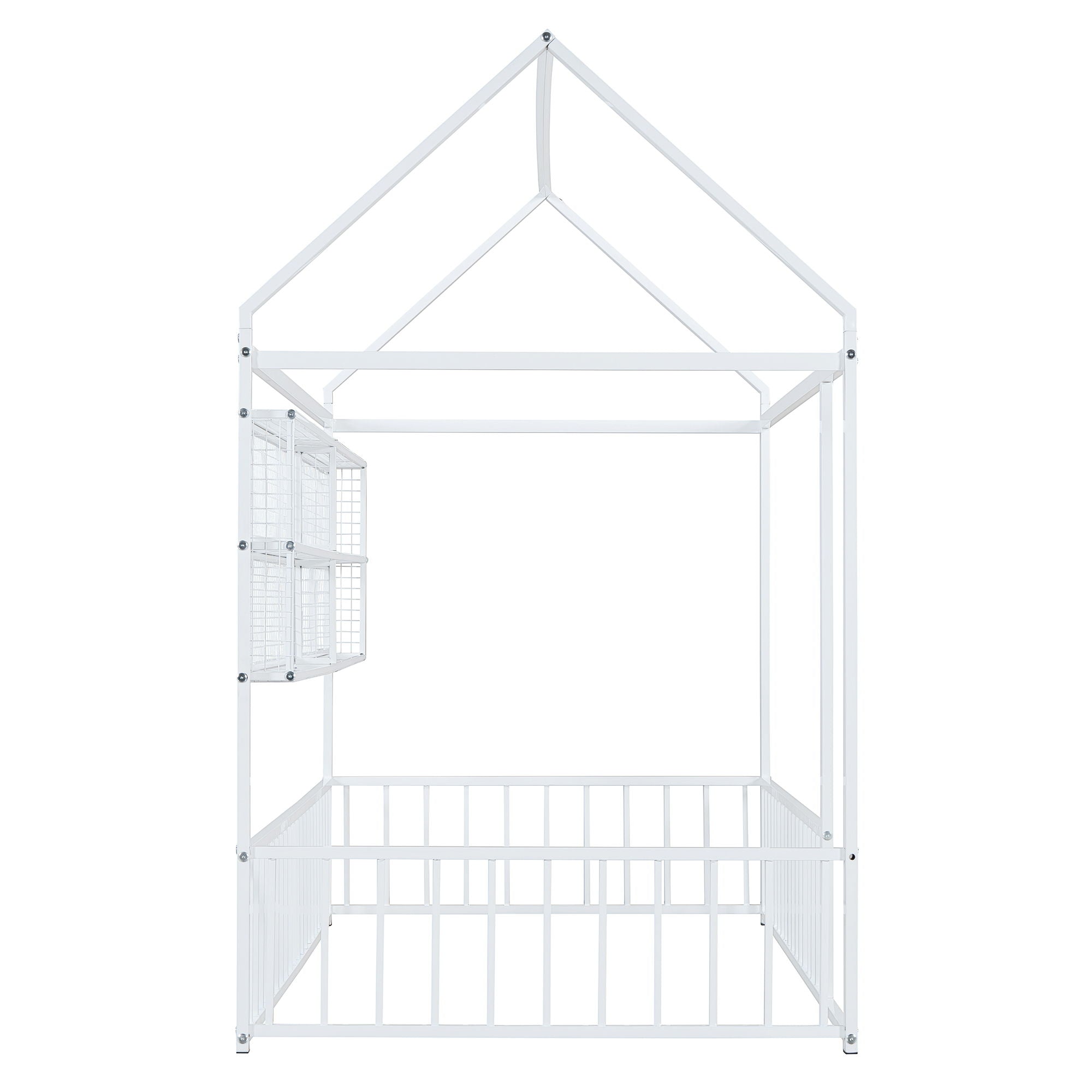 House Frame With Fence And Shelves