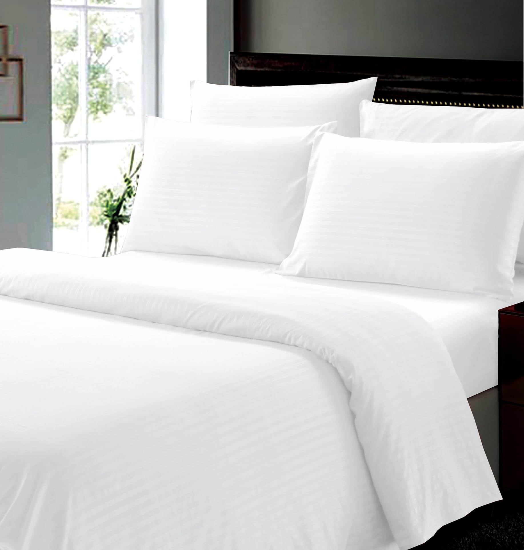 Faith, Hope, Love Home Decor 6 Piece Full Stripe Sheet Set Includes 1 Flat Sheet 1 Fitted Sheet 4 Pillow Cases - Best Buy Furniture