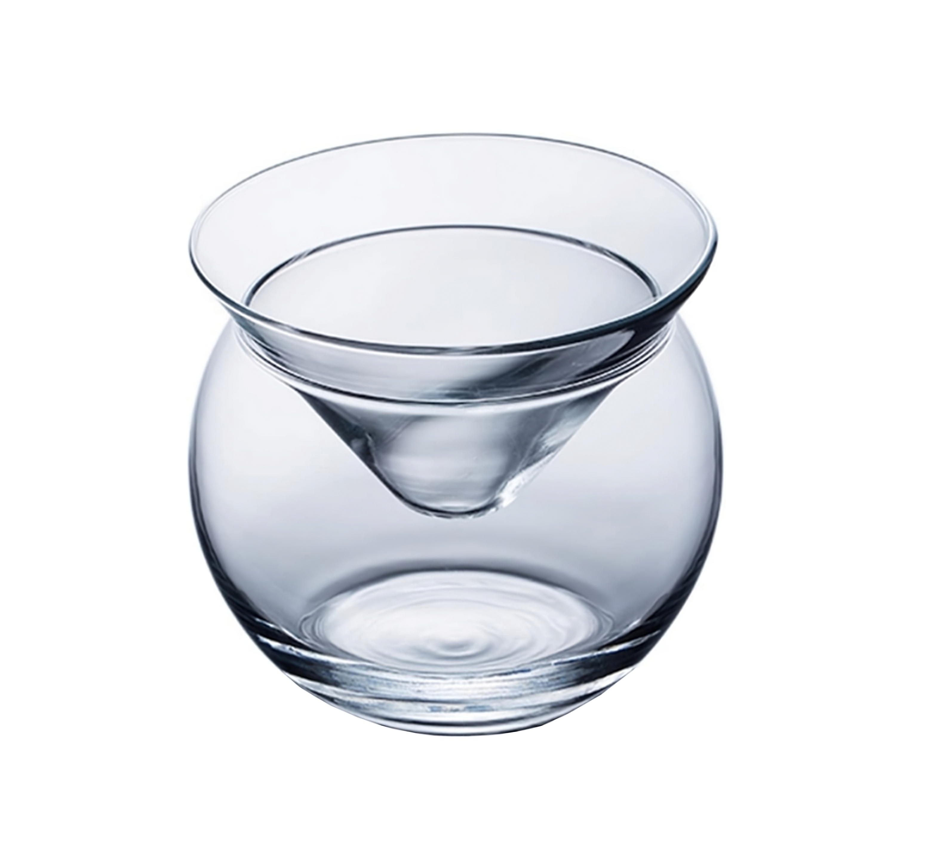 Stemless Martini Glasses With Chiller 5.5oz - (Set of 2 or 4)