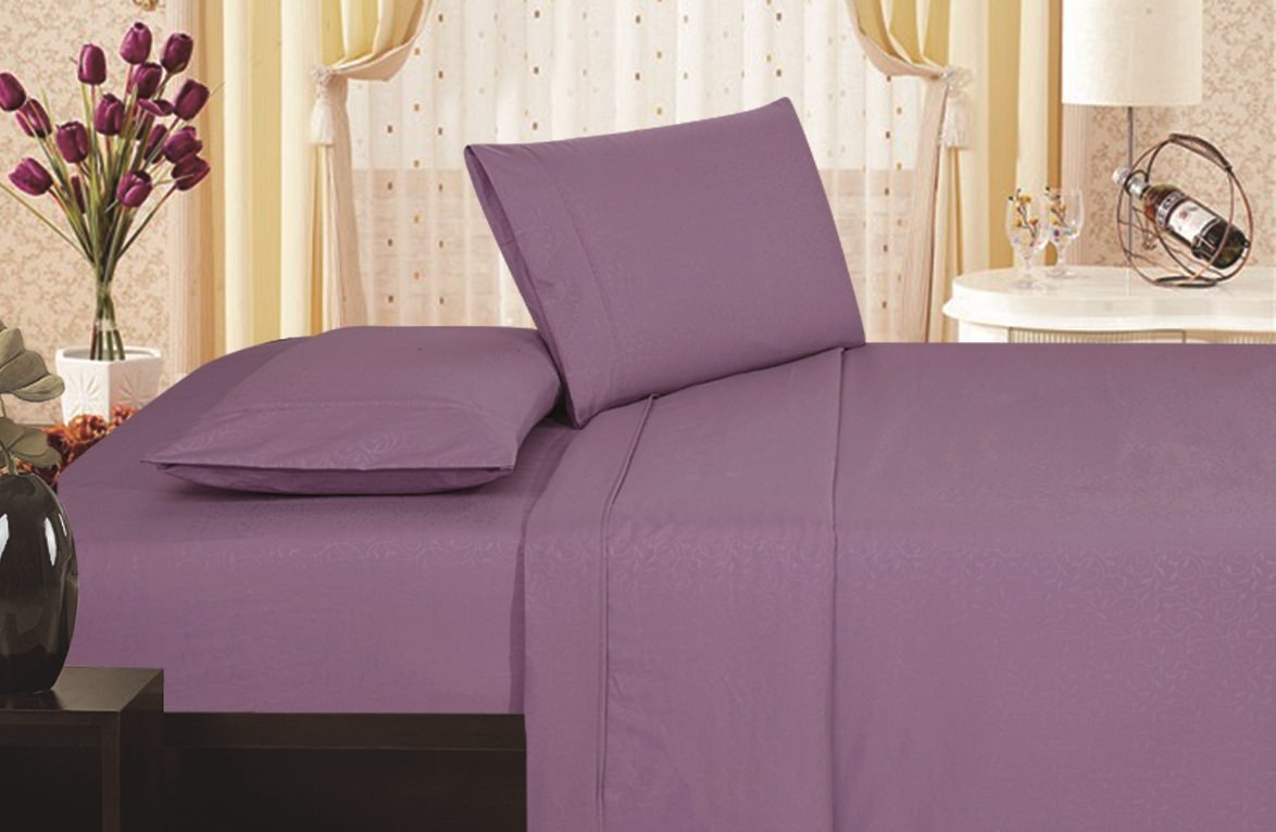 Decor&More 1800 Series Vine Embossed Sheet Set - Best Buy Furniture