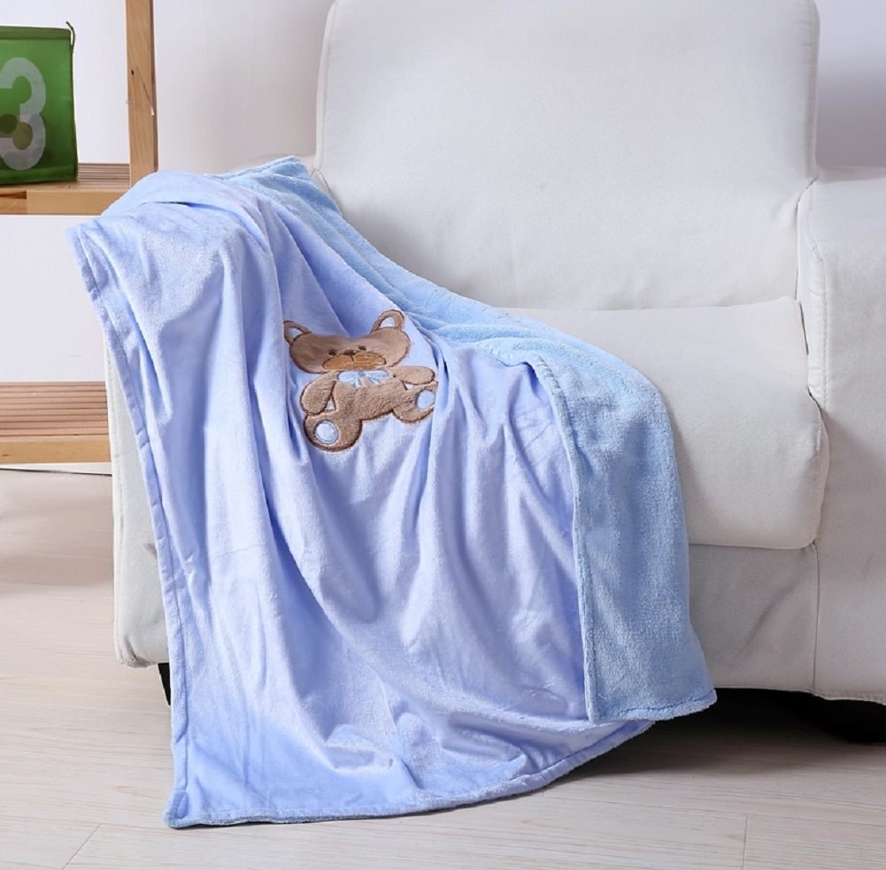 Soft Fuzzy Hypoalergenic Microplush Baby Blanket (40" x 30") - Best Buy Furniture