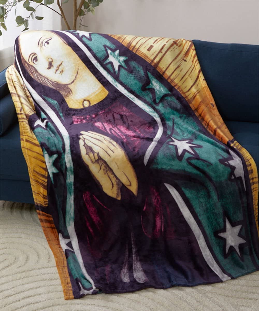 Decor&More Religious 50" x 70" Oversized Super Soft Microplush Throw Blanket - Best Buy Furniture
