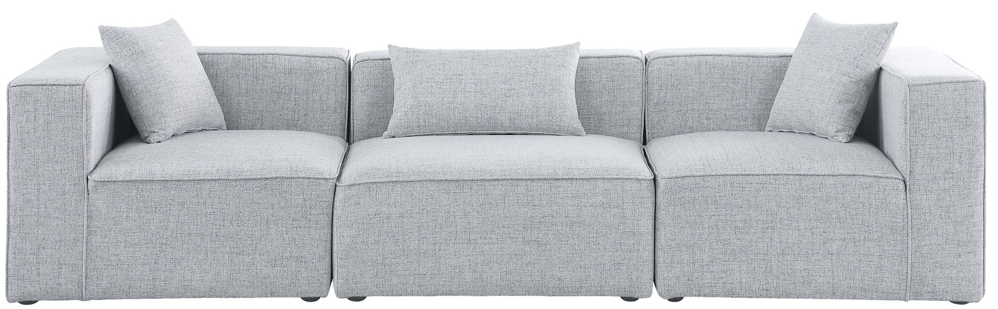 Cube - Linen Modular 3 Seat Sofa