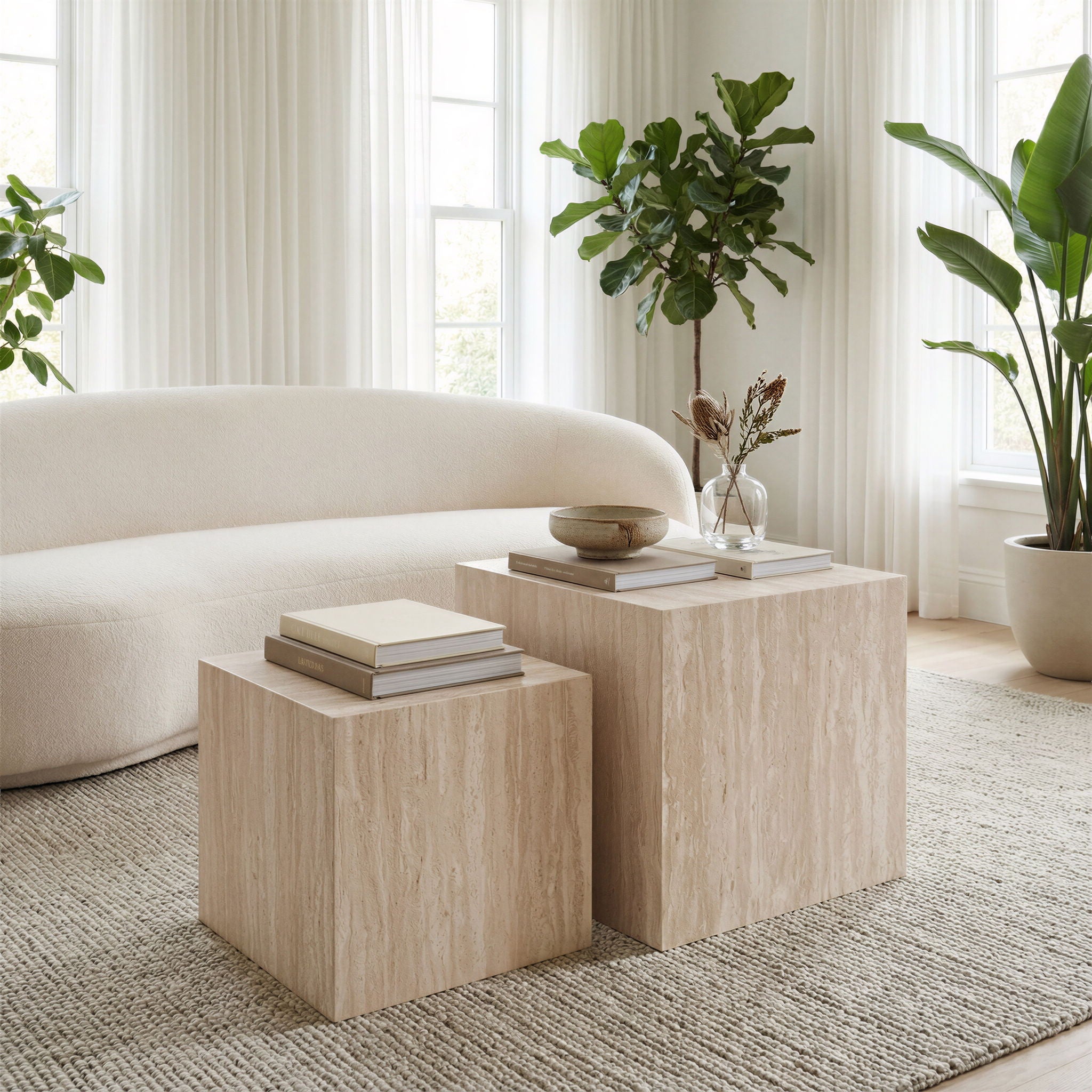 Cambro - Coffee Table Set - Stone Beige