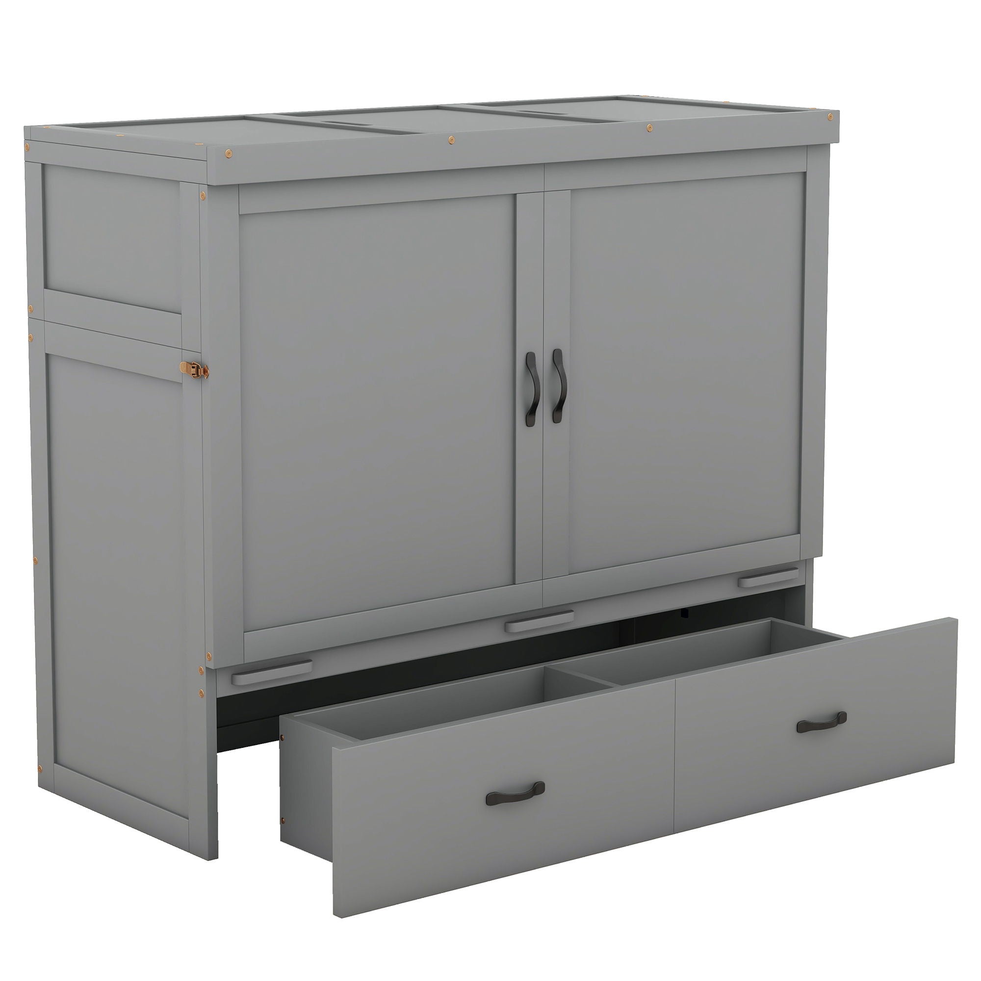 Murphy Bed With USB Port And A Large Drawer