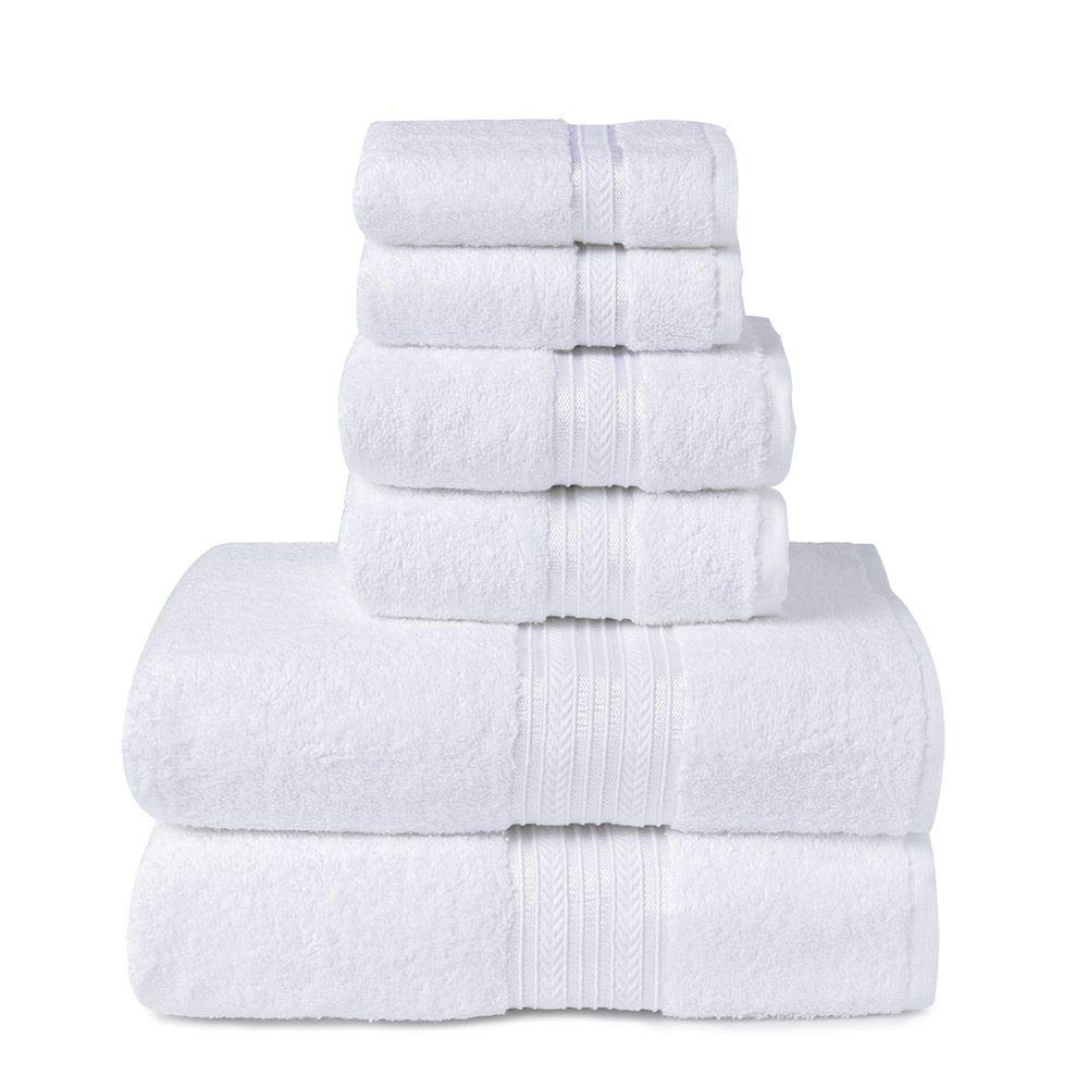 Faith, Hope, Love Home Decor Bathessentials 100% Cotton Extra Heavy 6 Piece Bath Towel Set - Best Buy Furniture