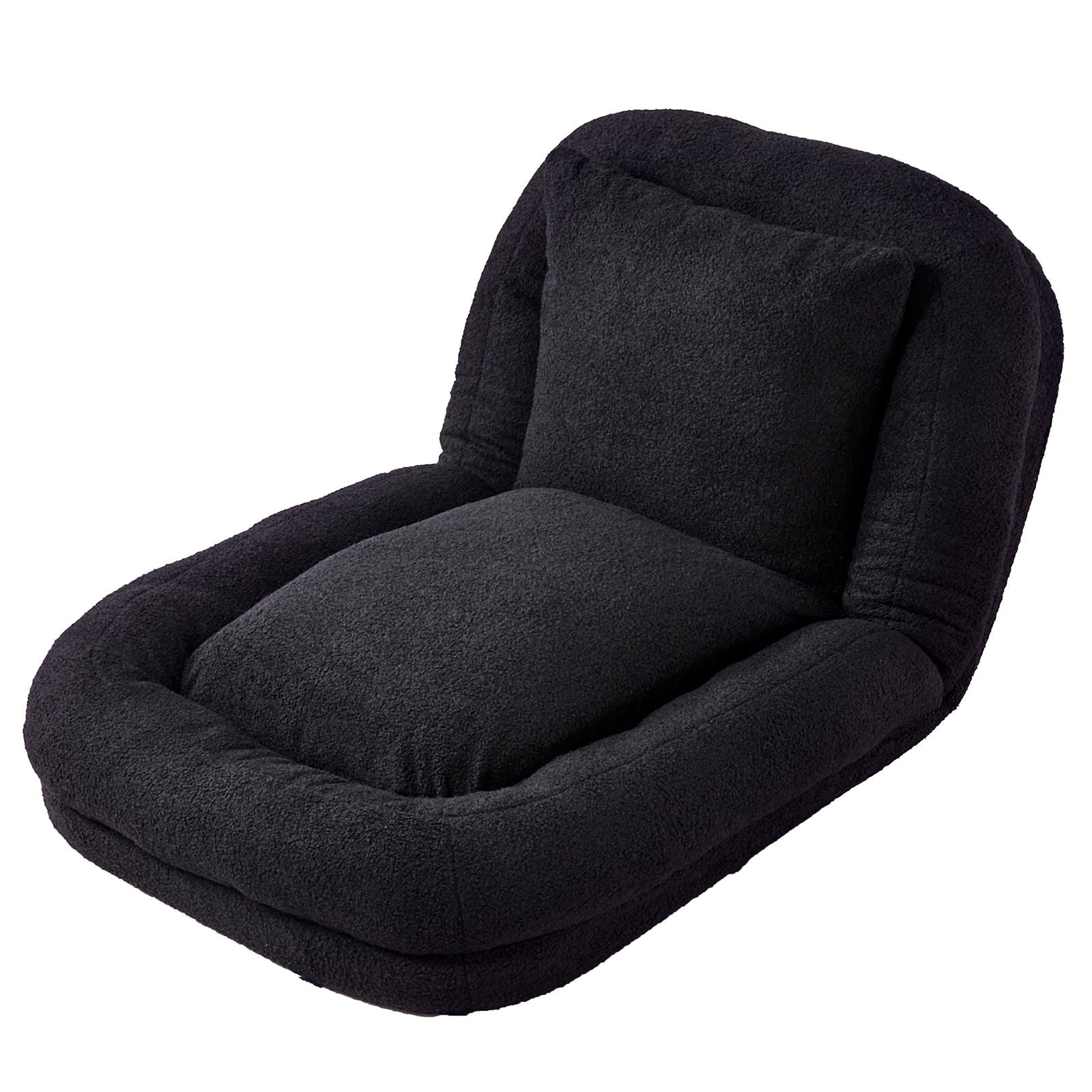 Contemporary Folding Sofa Chair With 5 Adjustable Positions For Gaming, Meditation, And Relaxation