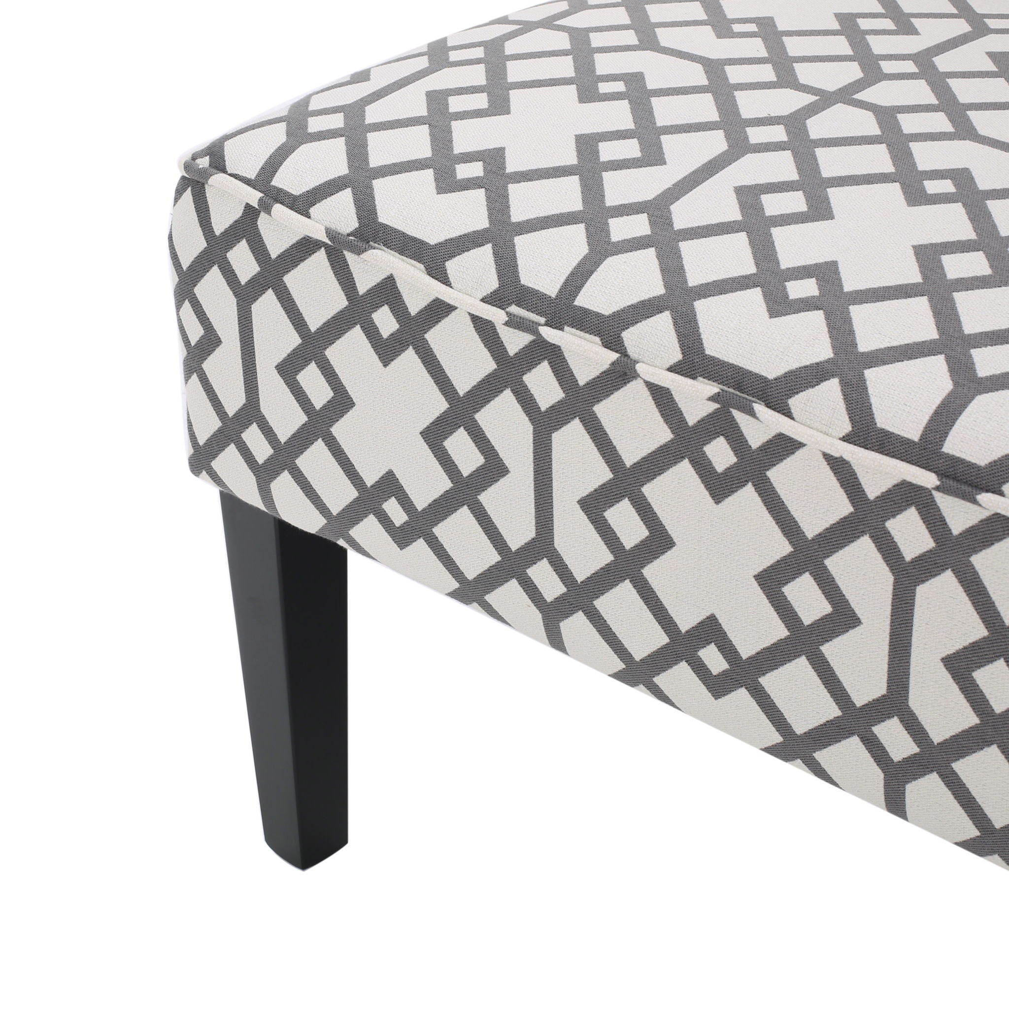 Contemporary Loveseat With Upholstered Fabric And Birch Wood Legs - Gray