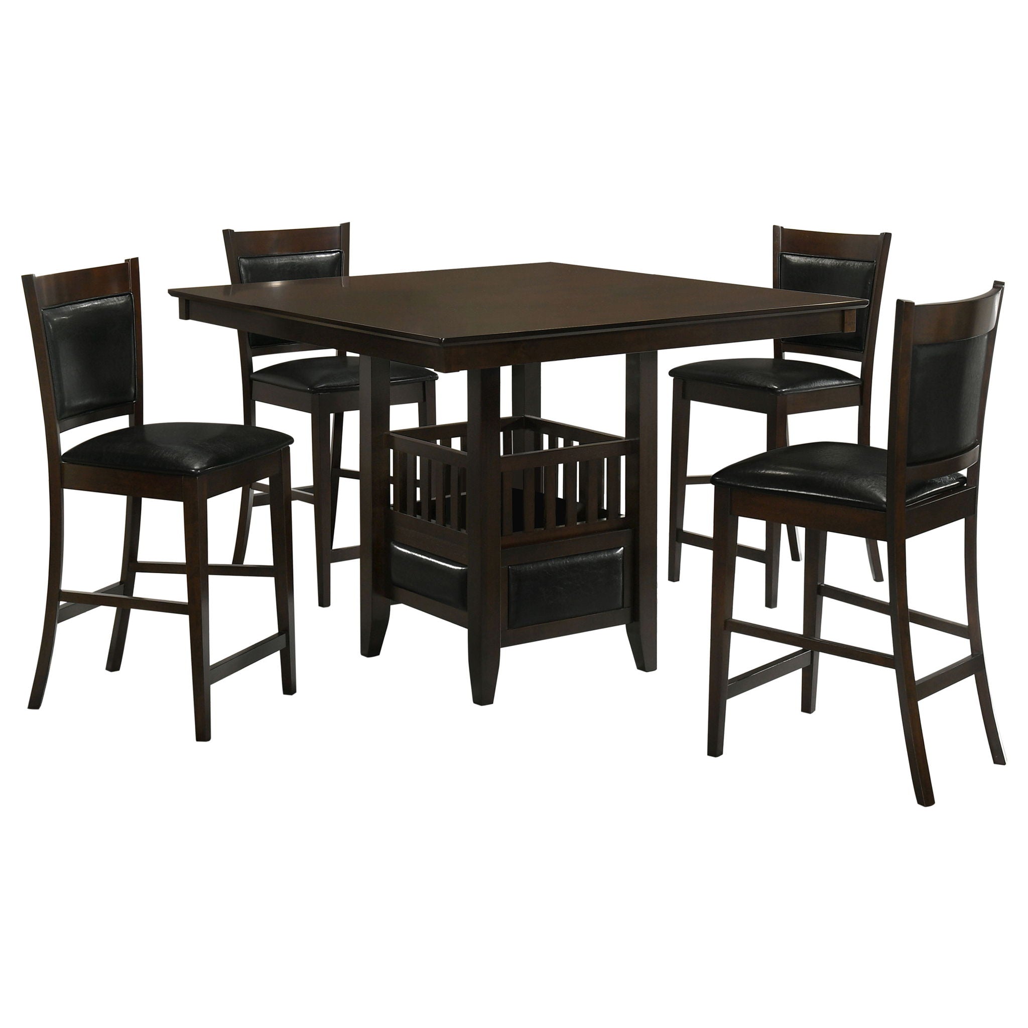 Finley - 5 Piece Dining Set With Chairs - Espresso