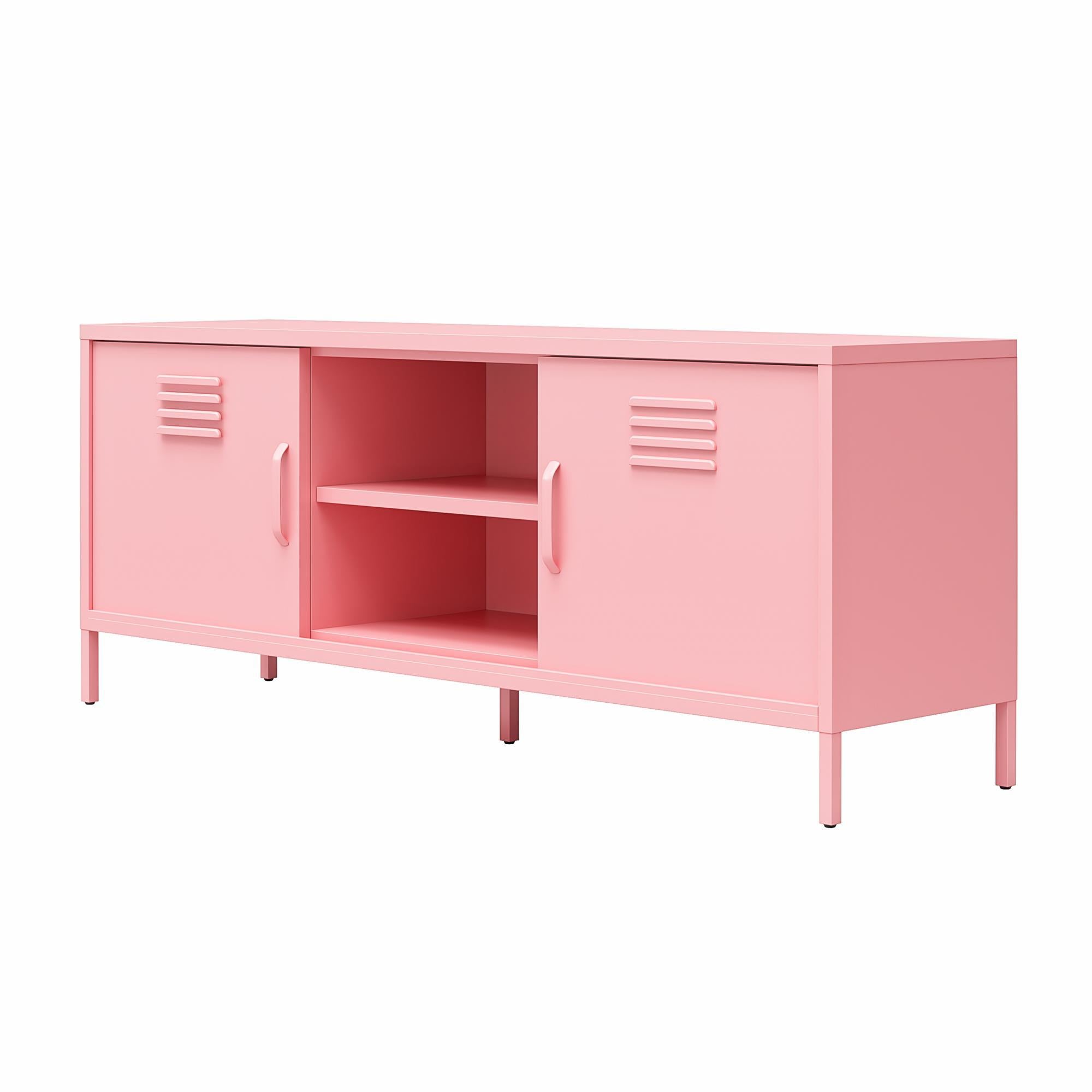 Cache - Locker Style TV Stand For TVs Up To 65" - Pink