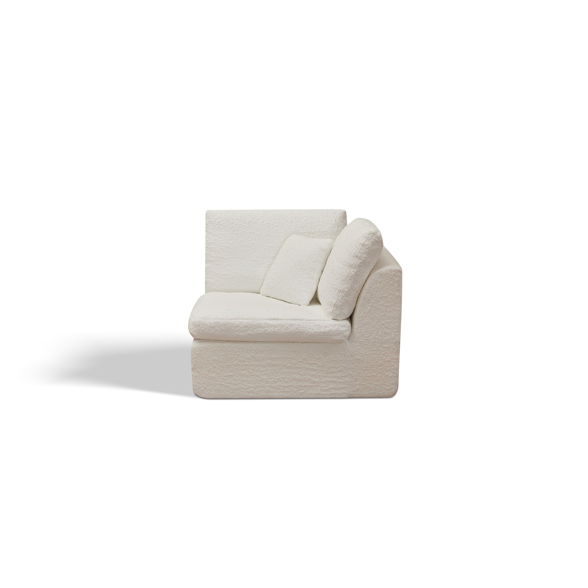 Cloud Sectional Couch, Convertible With Ottoman, 3 Seater Modular Design