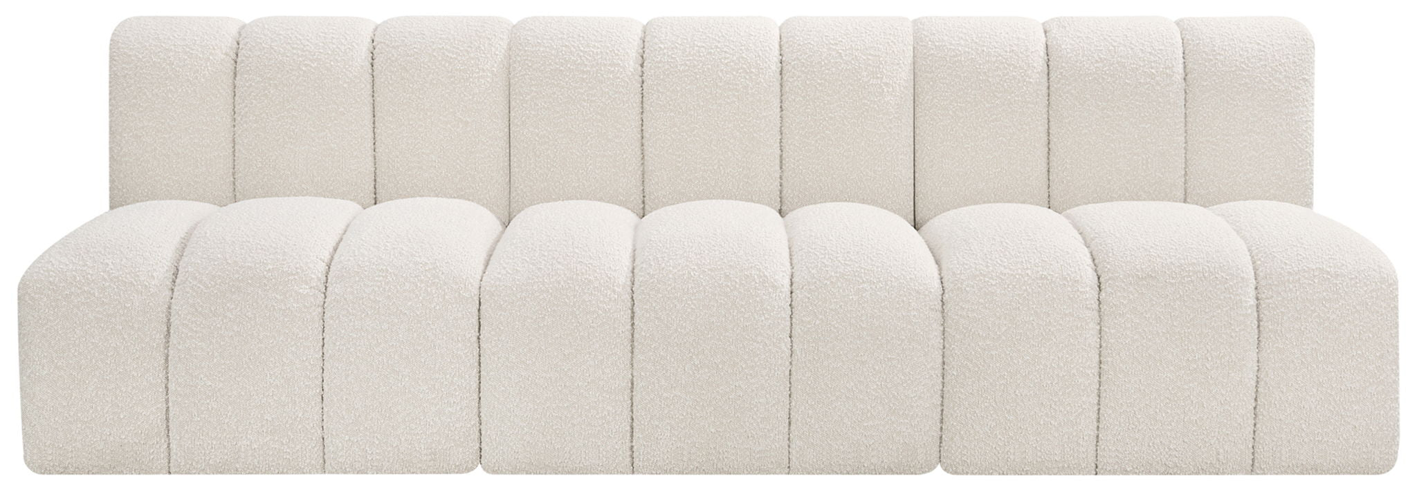 Arc - Boucle Fabric 3 Seats Modular Sofa