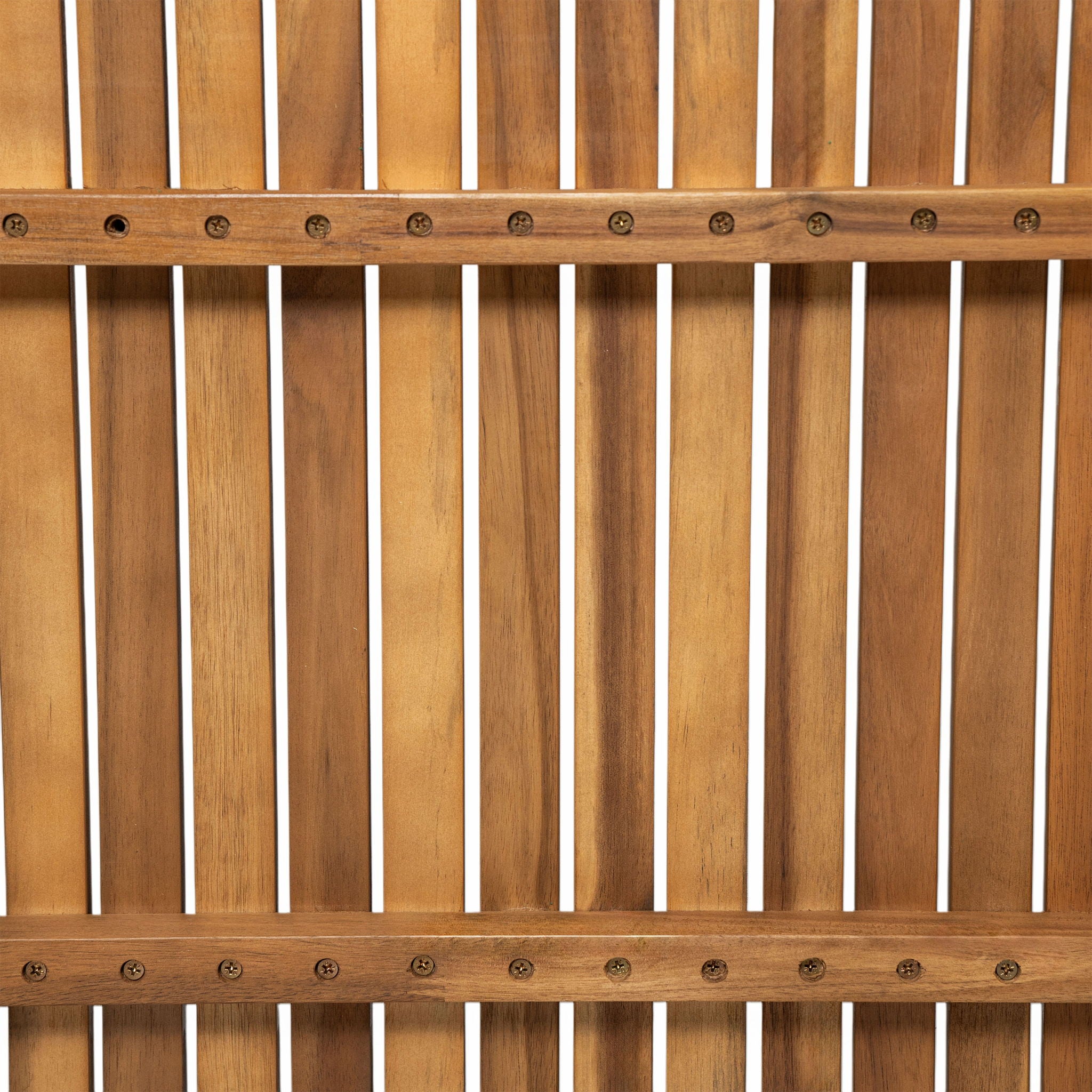 Outdoor Dining Table With Slatted Top, Ideal For Patio