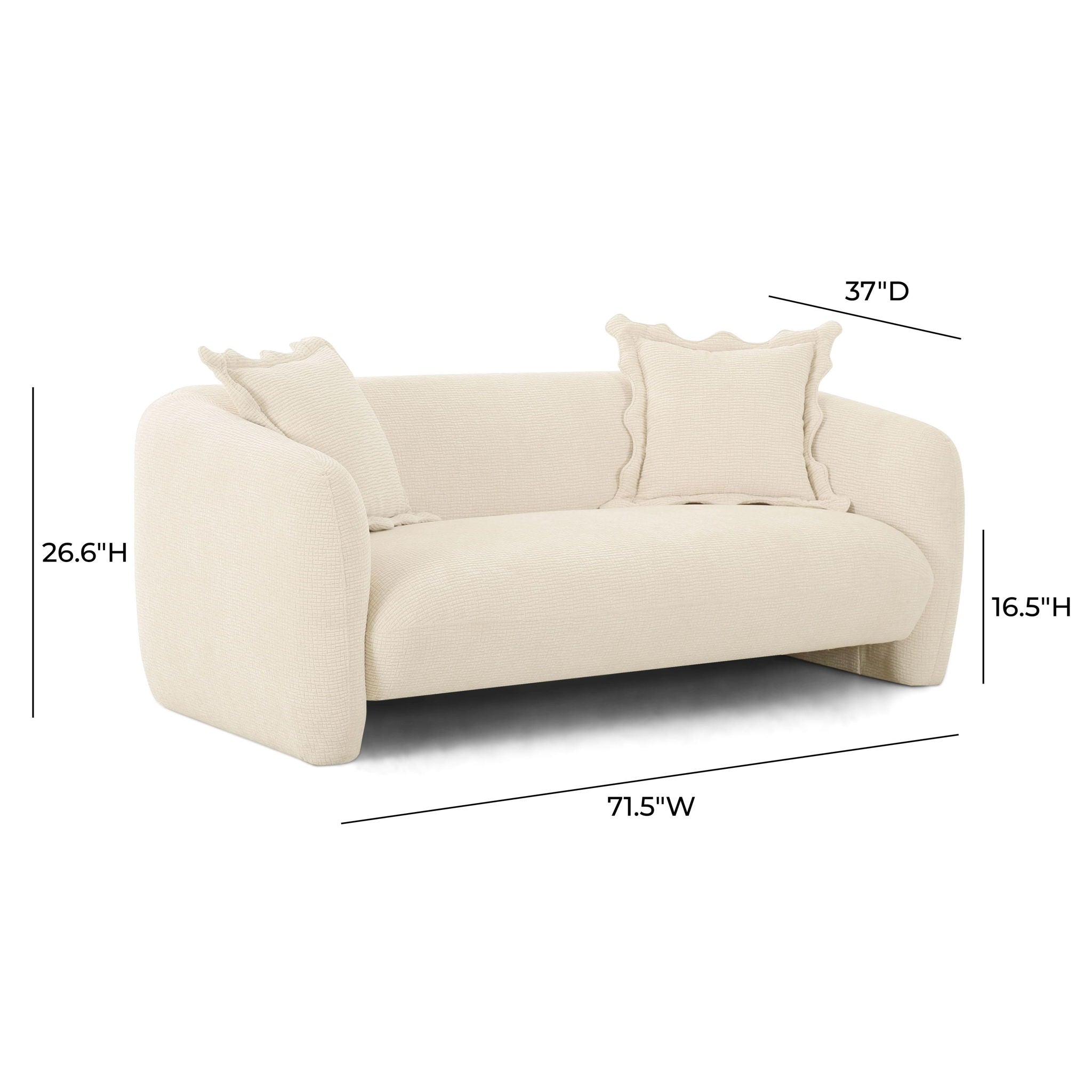Lou - Fabric Loveseat