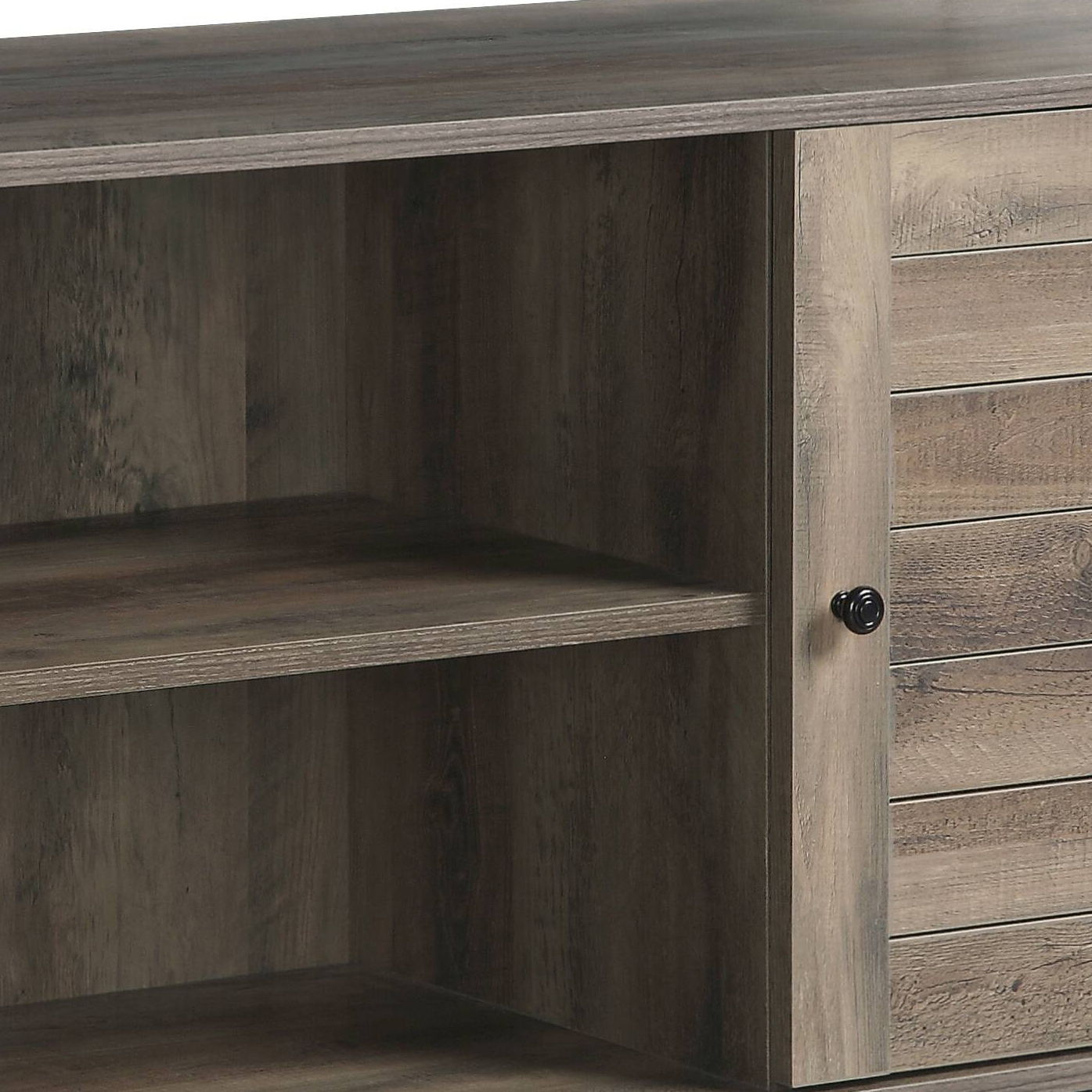 Baina - Rustic TV Stand - Oak - Best Buy Furniture