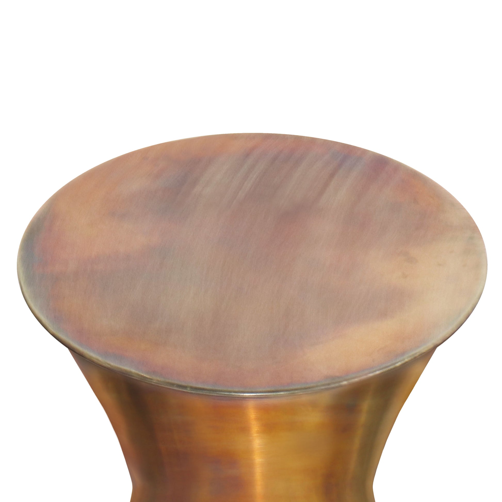 Kenton - Metal Side Table - Tarnished Brass - Best Buy Furniture