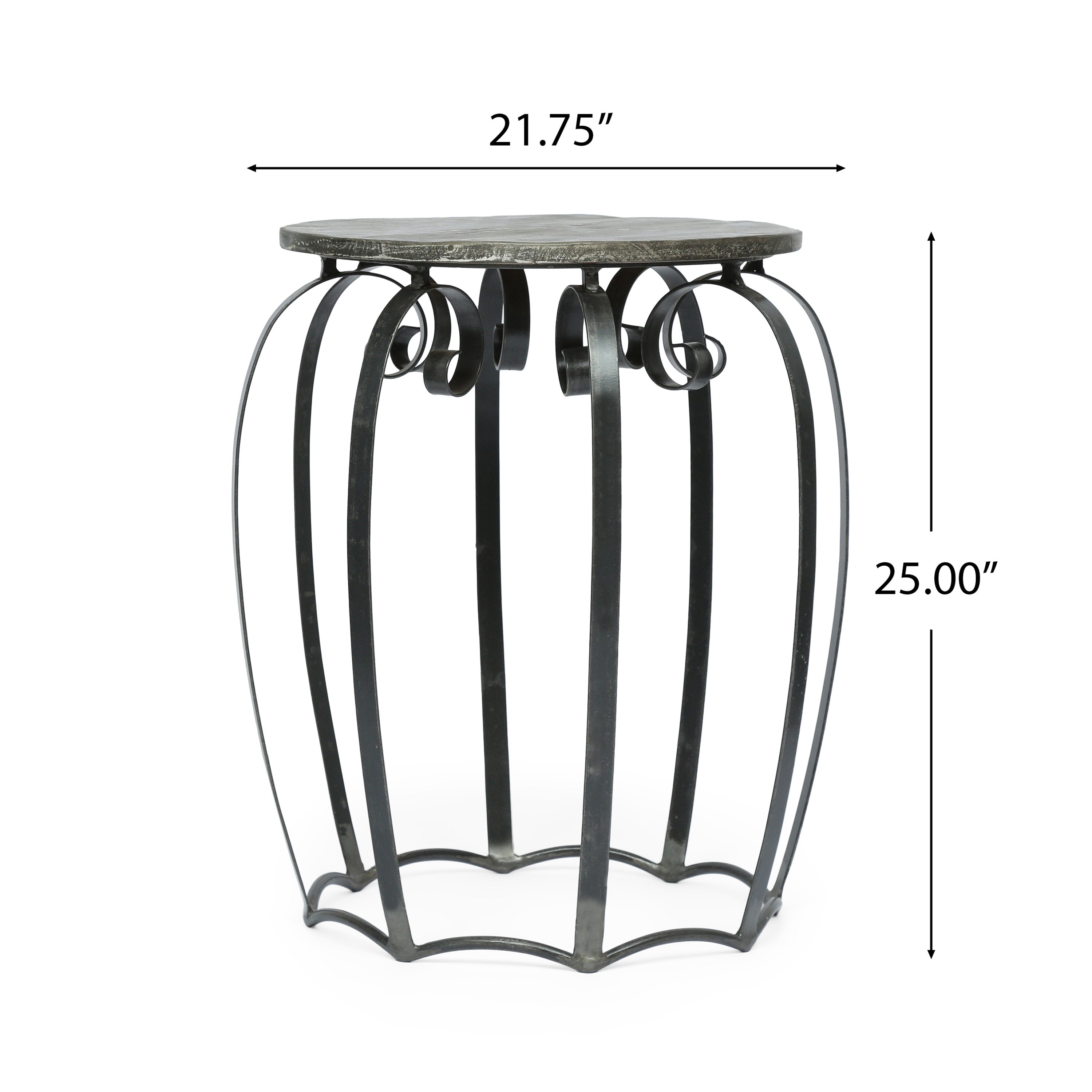 Modern industrial end table