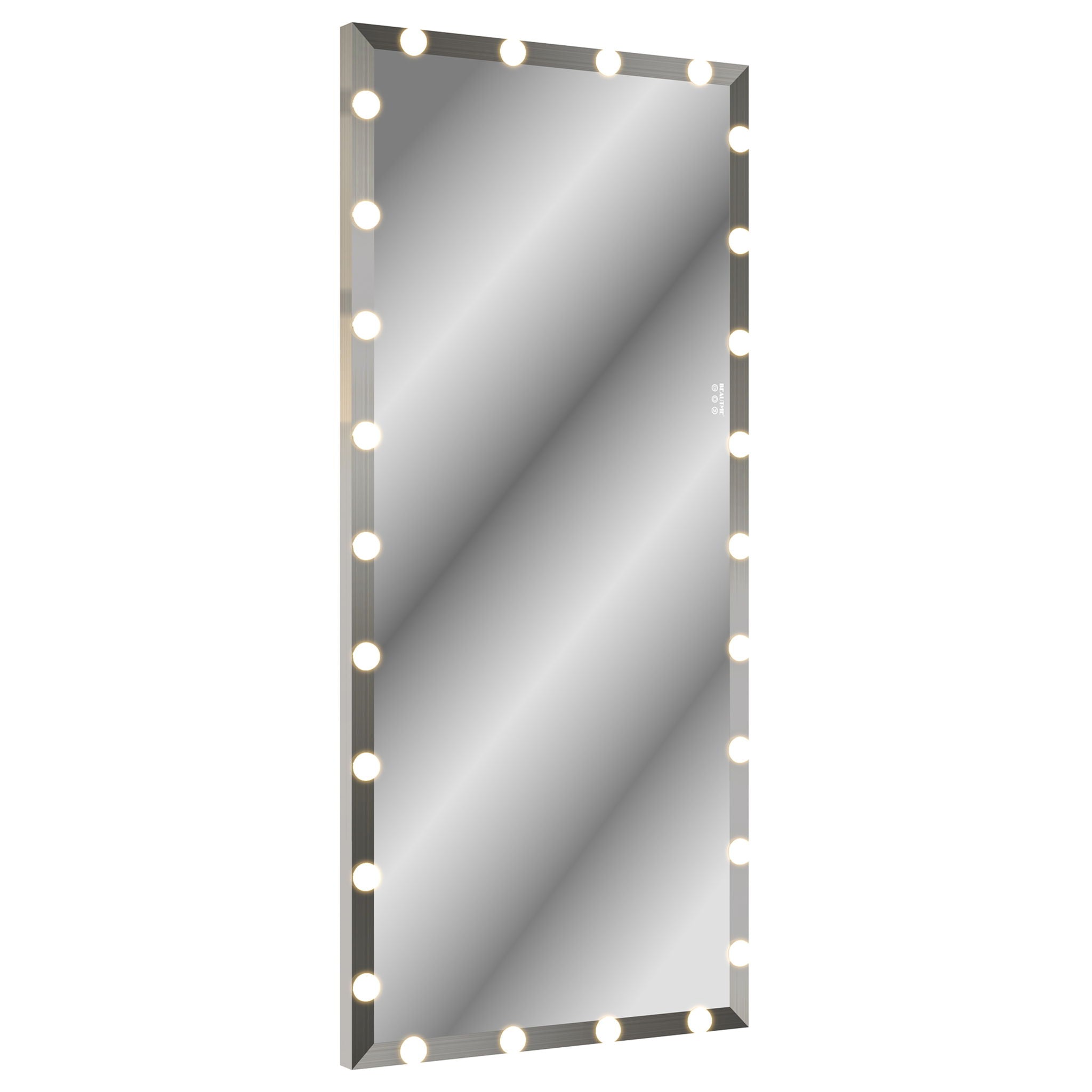 Full Length Mirror With Lights Full Body Vanity Mirror With 3 Color Modes Lighted Standing Floor Mirror For Dressing Room Bedroom Wall Mounted Touch Control