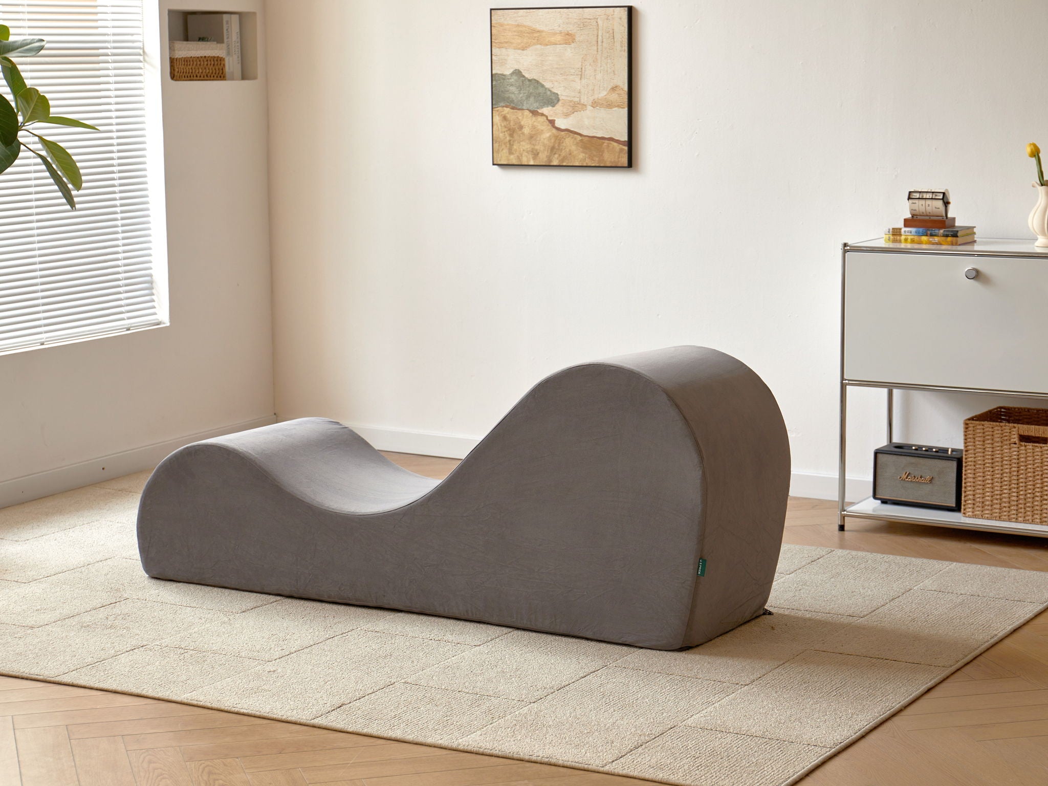 Solace - Chaise Lounge Chair Relaxation, Ergonomic Design With Soft Yet Firm High Density Foam Core