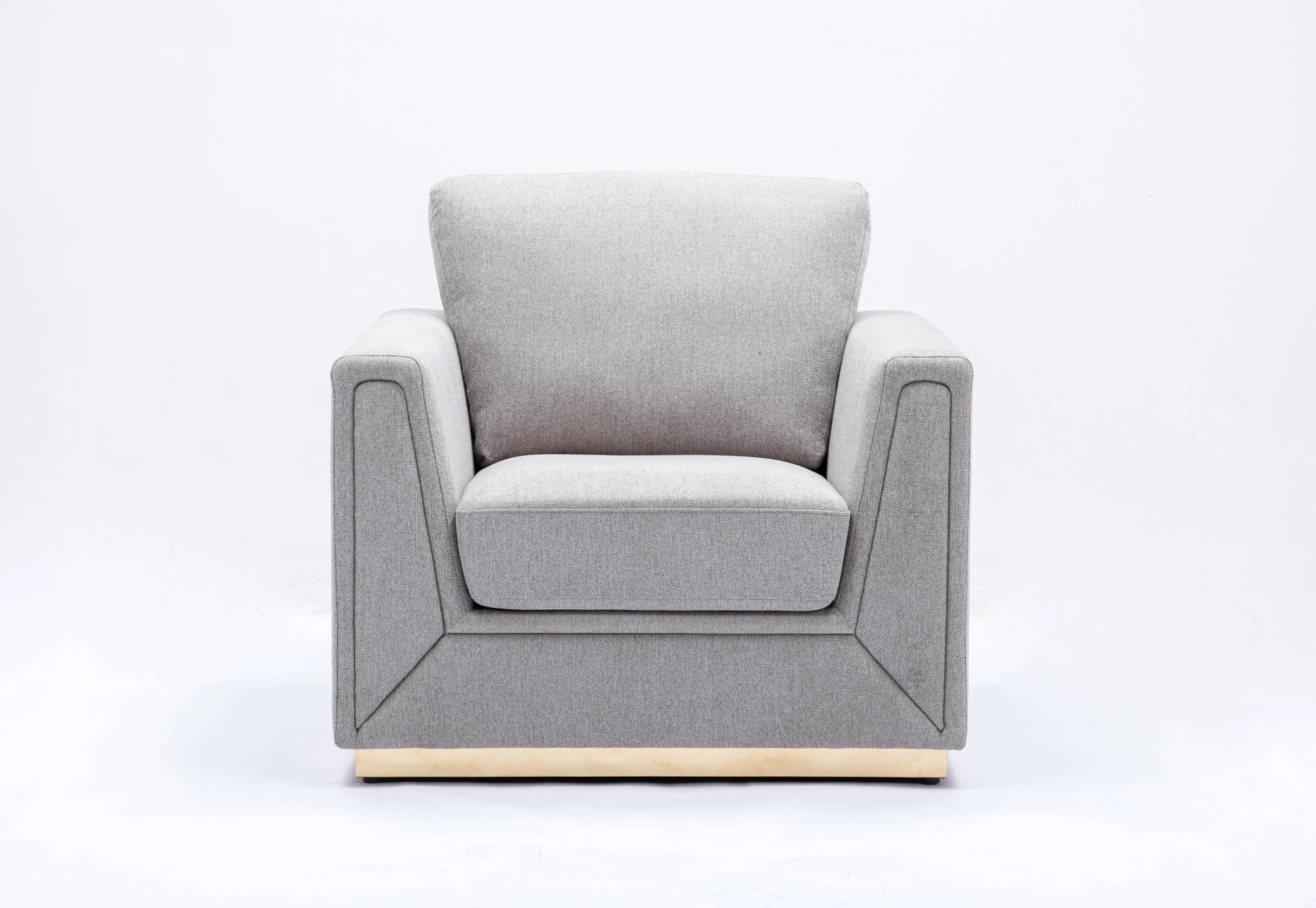 Valin - Linen Chair For Living Room - Gray - Best Buy Furniture