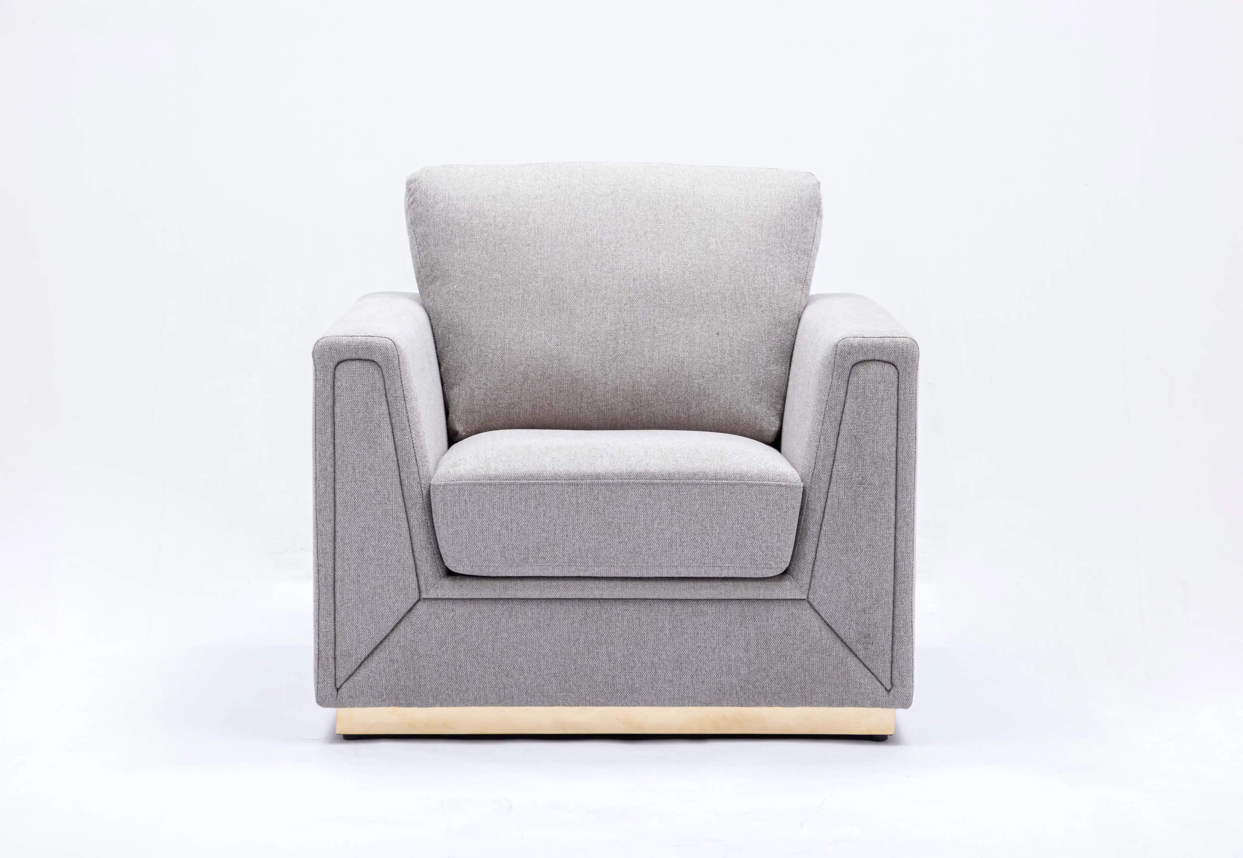 Valin - Linen Chair For Living Room - Gray - Best Buy Furniture