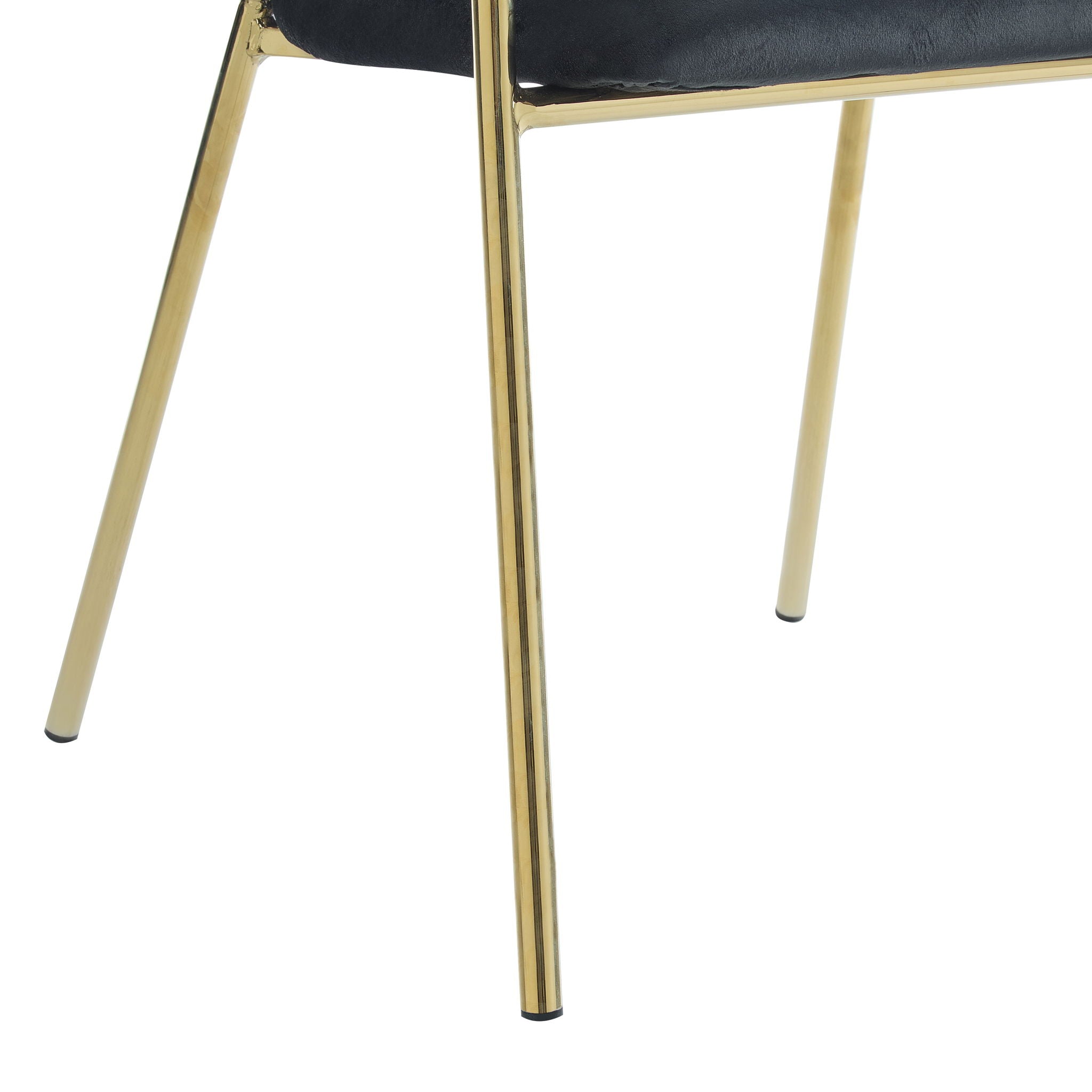 Modern Upholstered Dining Chair With Frame And Plush Velvet