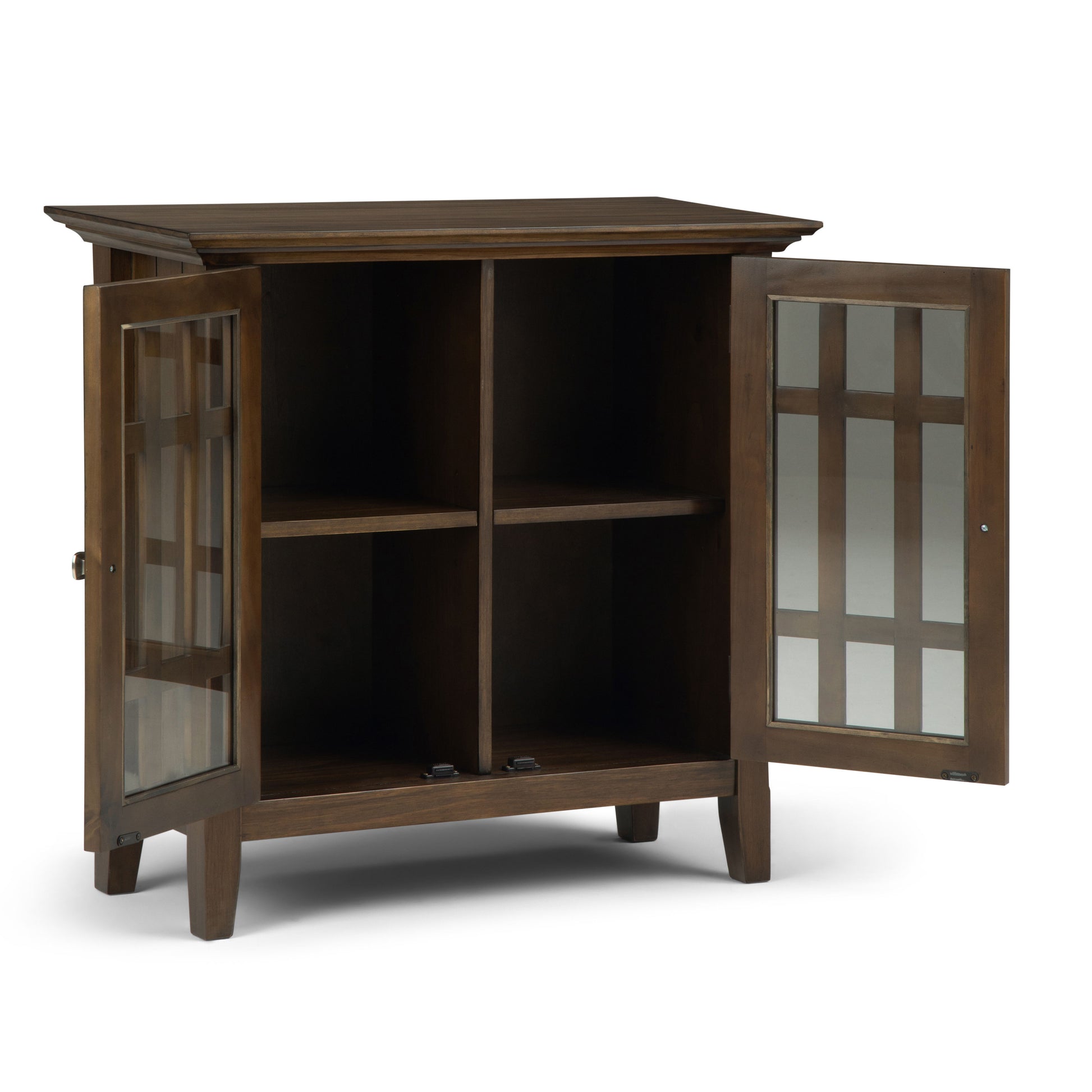 Bedford - Low Storage Media Cabinet - Rustic Natural Aged Brown - Best Buy Furniture