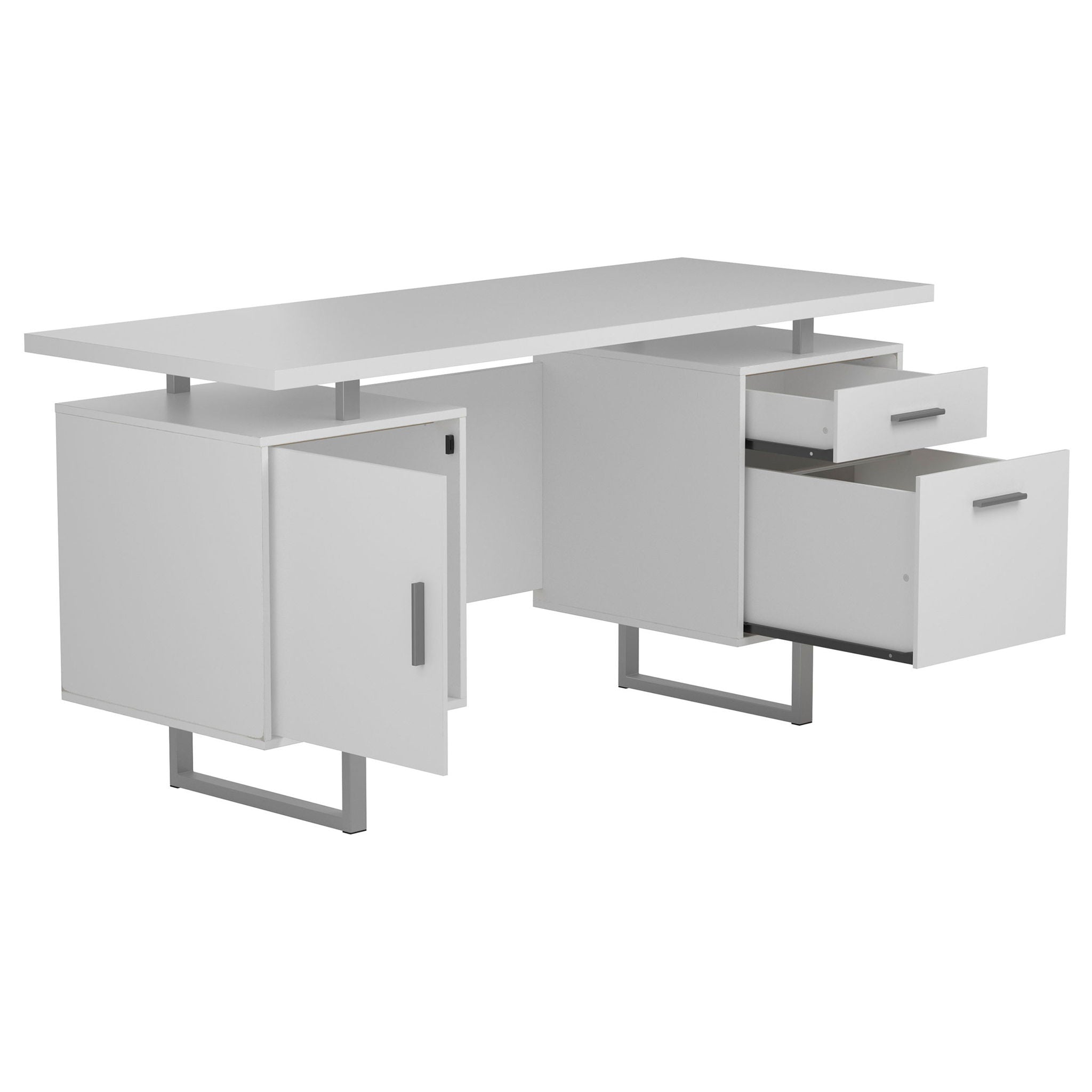 Contemporary 2 Drawer Computer Desk