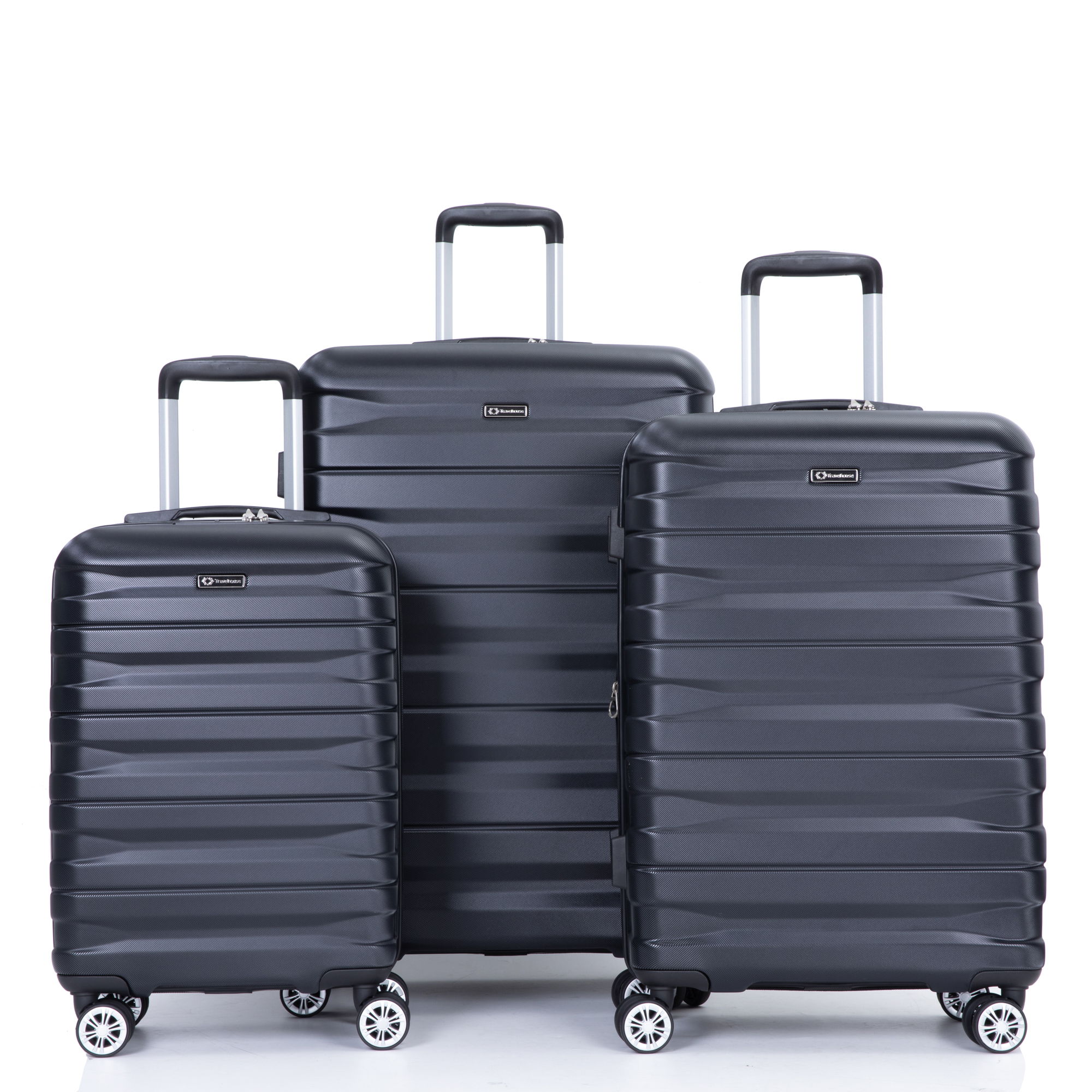 3 Piece Luggage Sets Lightweight & Durable Expandable Suitcase With Two Hooks