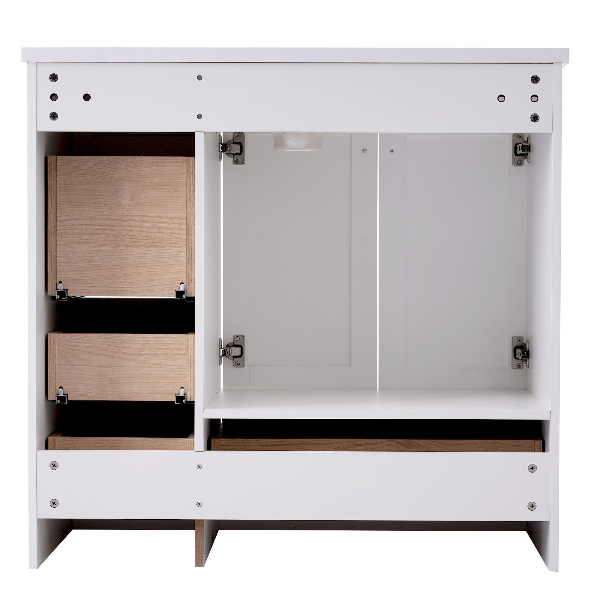 Shaker Free Standing Bathroom Vanity Cabinet With Sink, Soft Close Drawers, Soft Close Doors - Best Buy Furniture