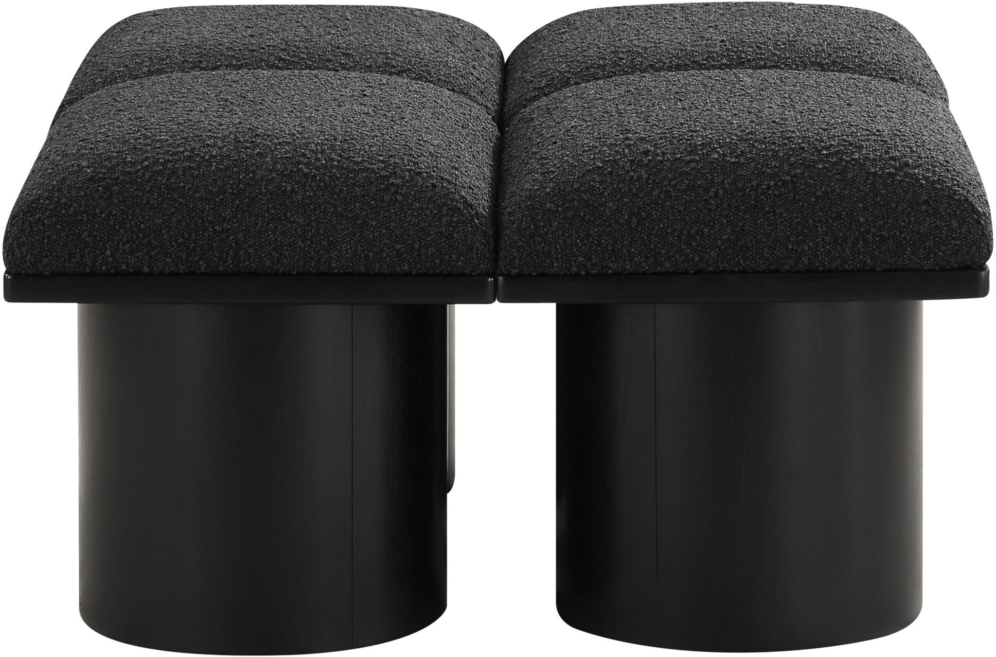 Pavilion - 4 Piece Modular Bench With Black Base