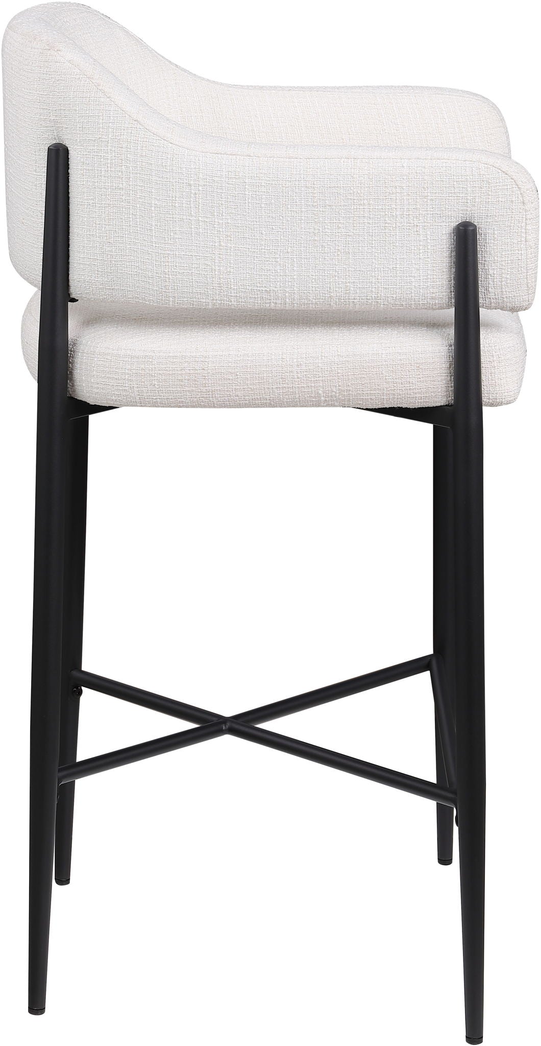 Dame - Fabric Upholstered Counter Stool (Set of 2)