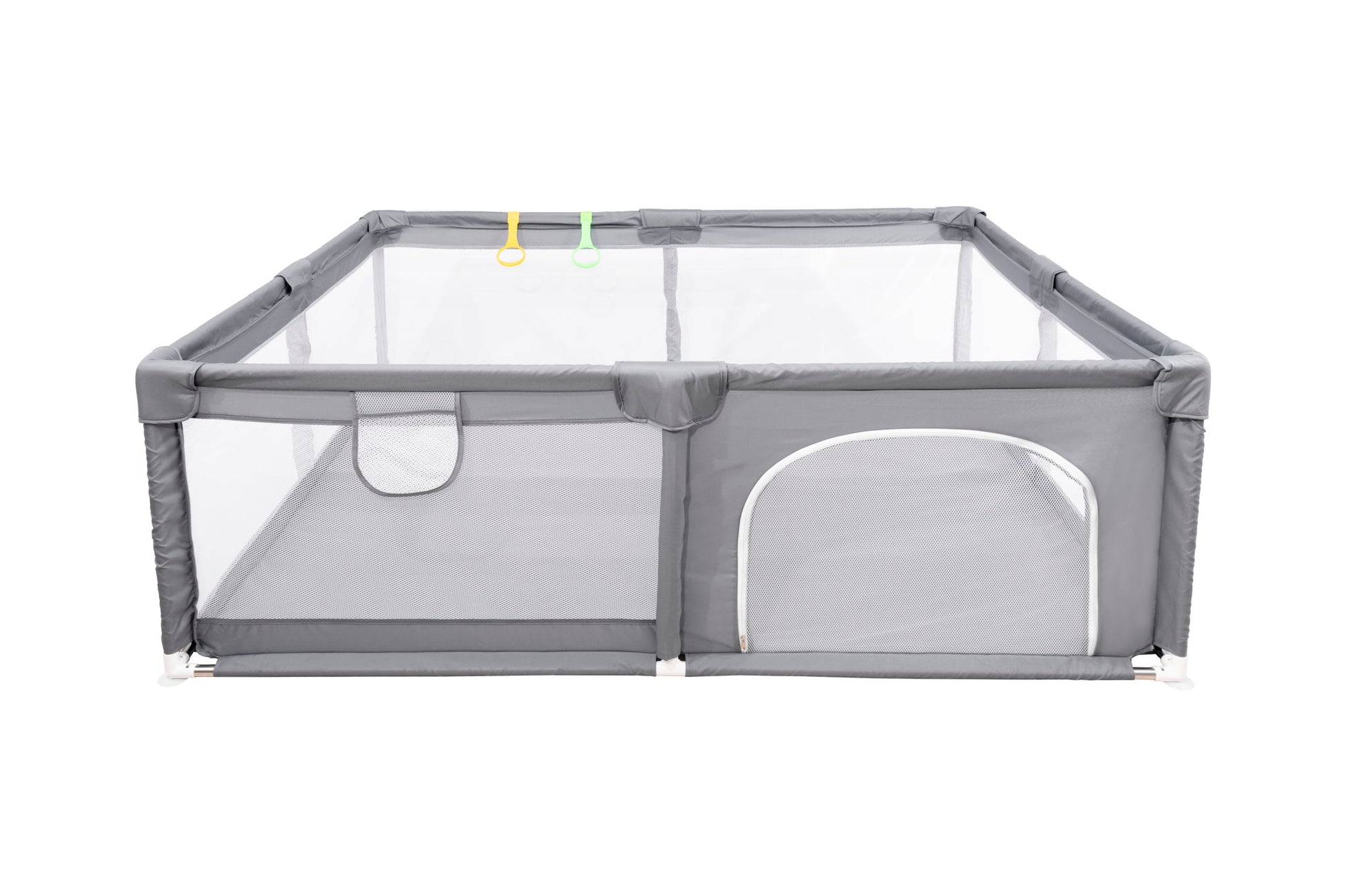 Fabric Baby Playpen, Baby Fence Play Area With Anti Slip Base - Gray - Best Buy Furniture