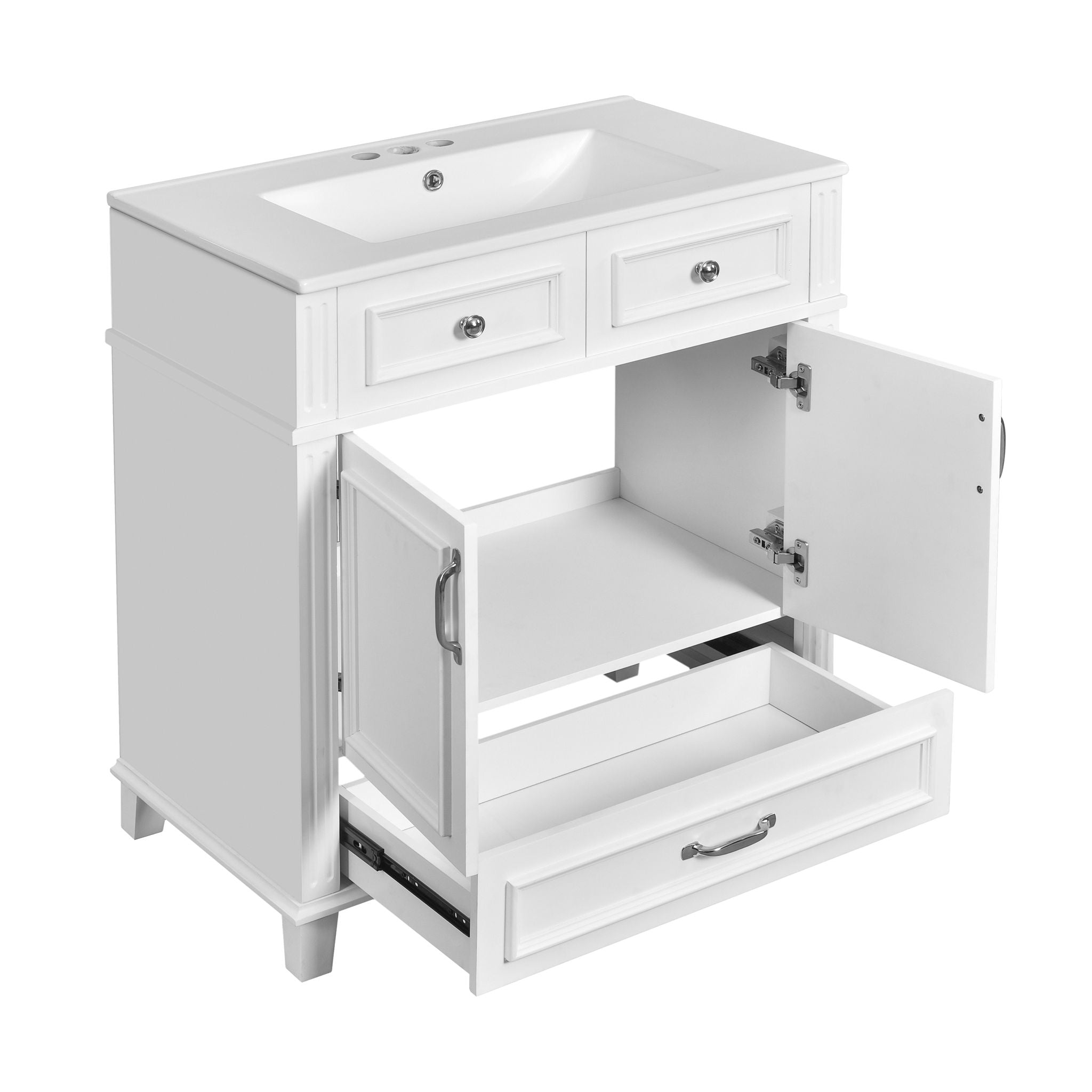 Bathroom Vanity With Sink, Storage Cabinet