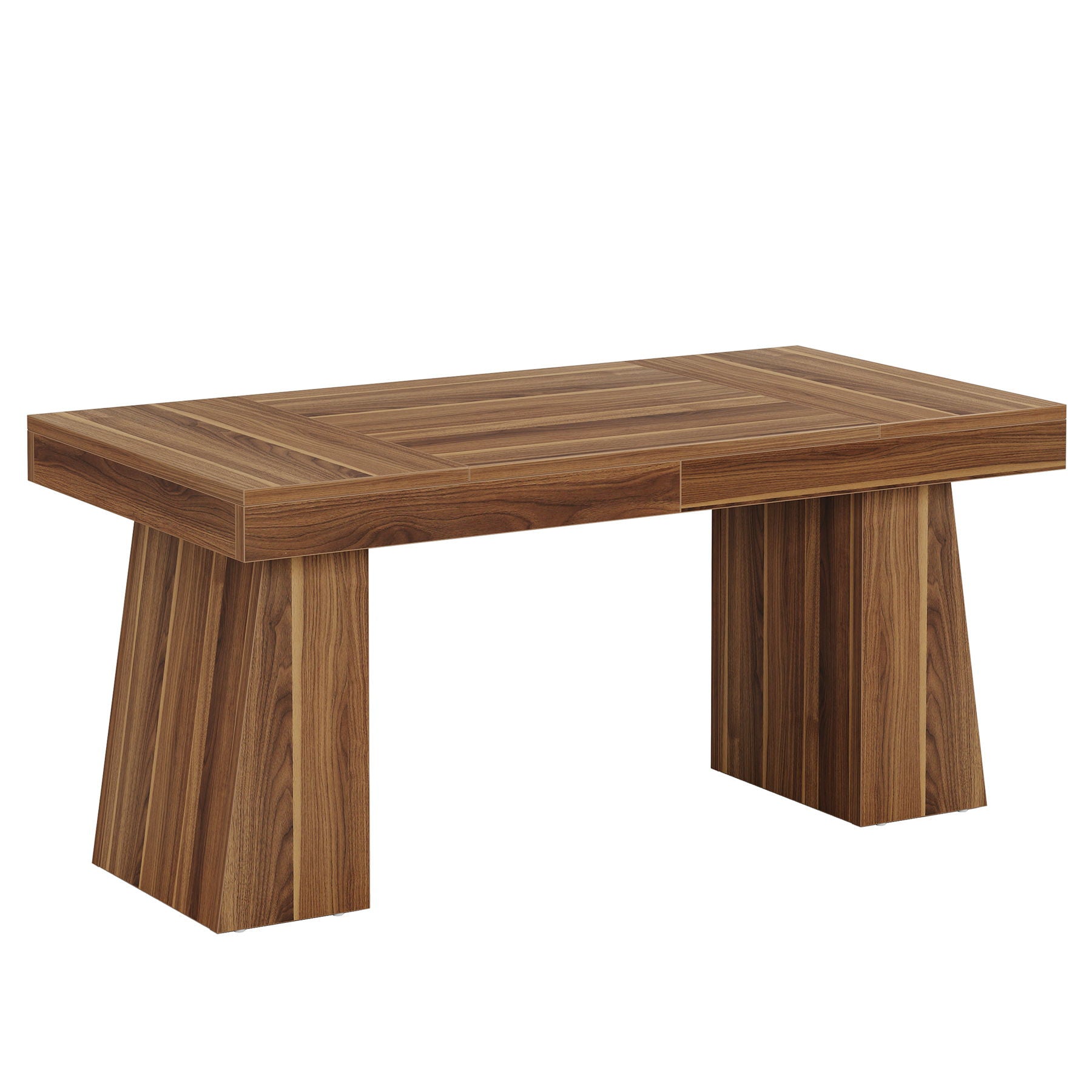 Executive Desk, Workstation With Double Trapezoid Base