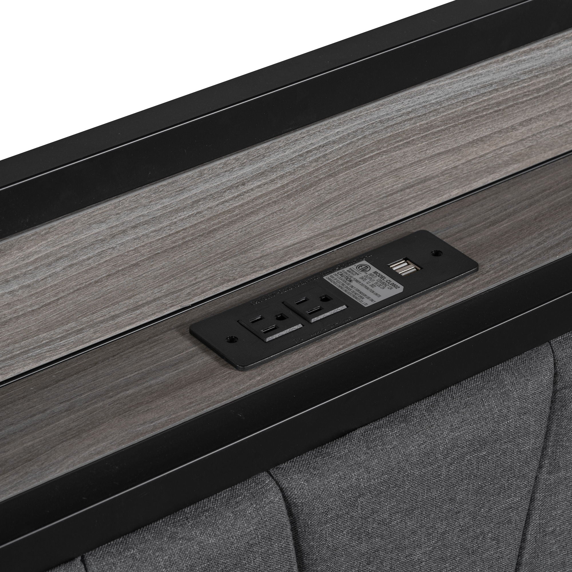 Platform Bed Frame With Trundle, USB Ports And Slat Support, No Box Spring Needed