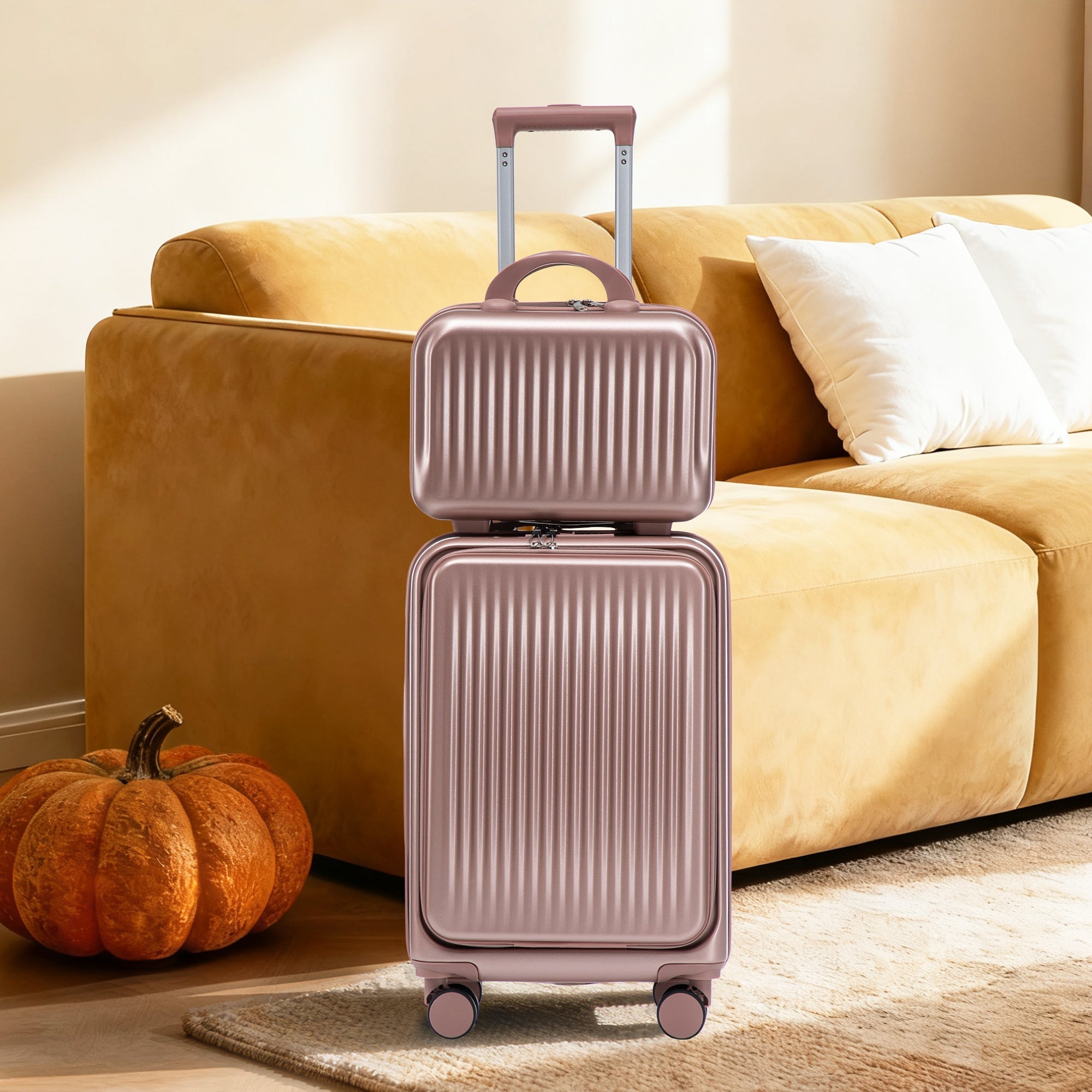 14'/20' 2-Piece ABS Spinner Wheel Luggage Set