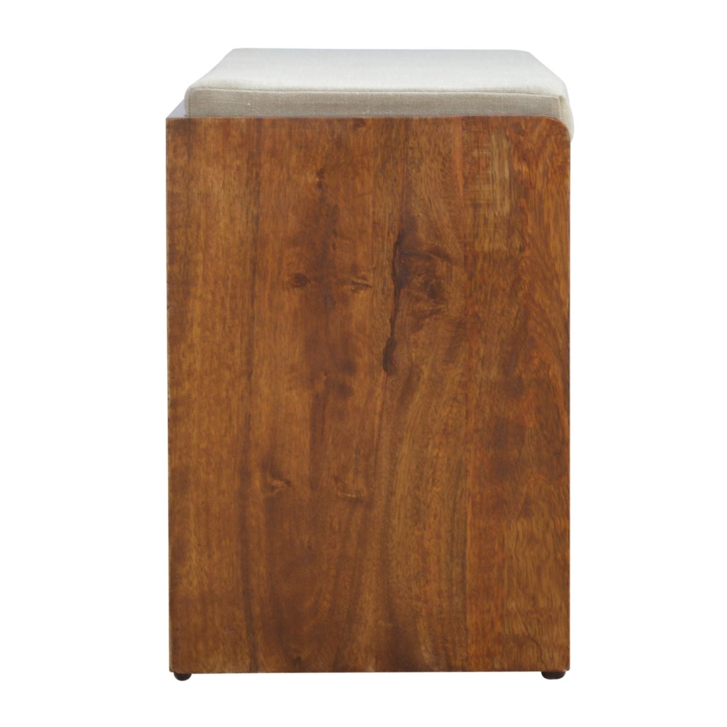 Pull Out Shoe Bench - Chestnut / Mud Linen - Best Buy Furniture