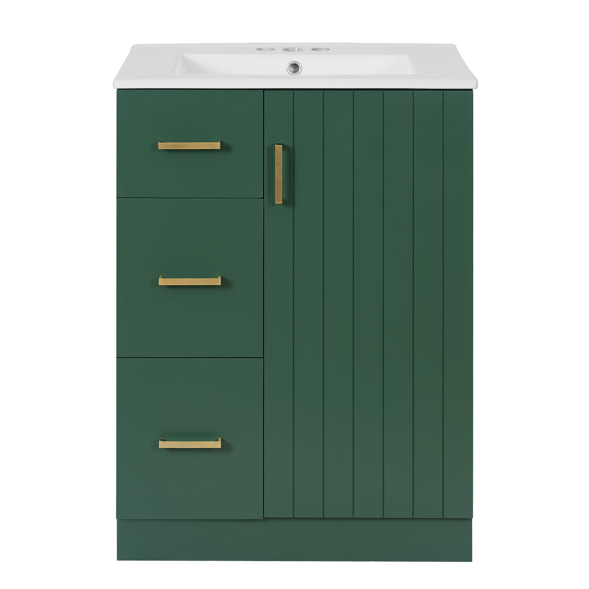 Bathroom Vanity With Under Mount Sink, 2 Drawers And Soft Closing Door