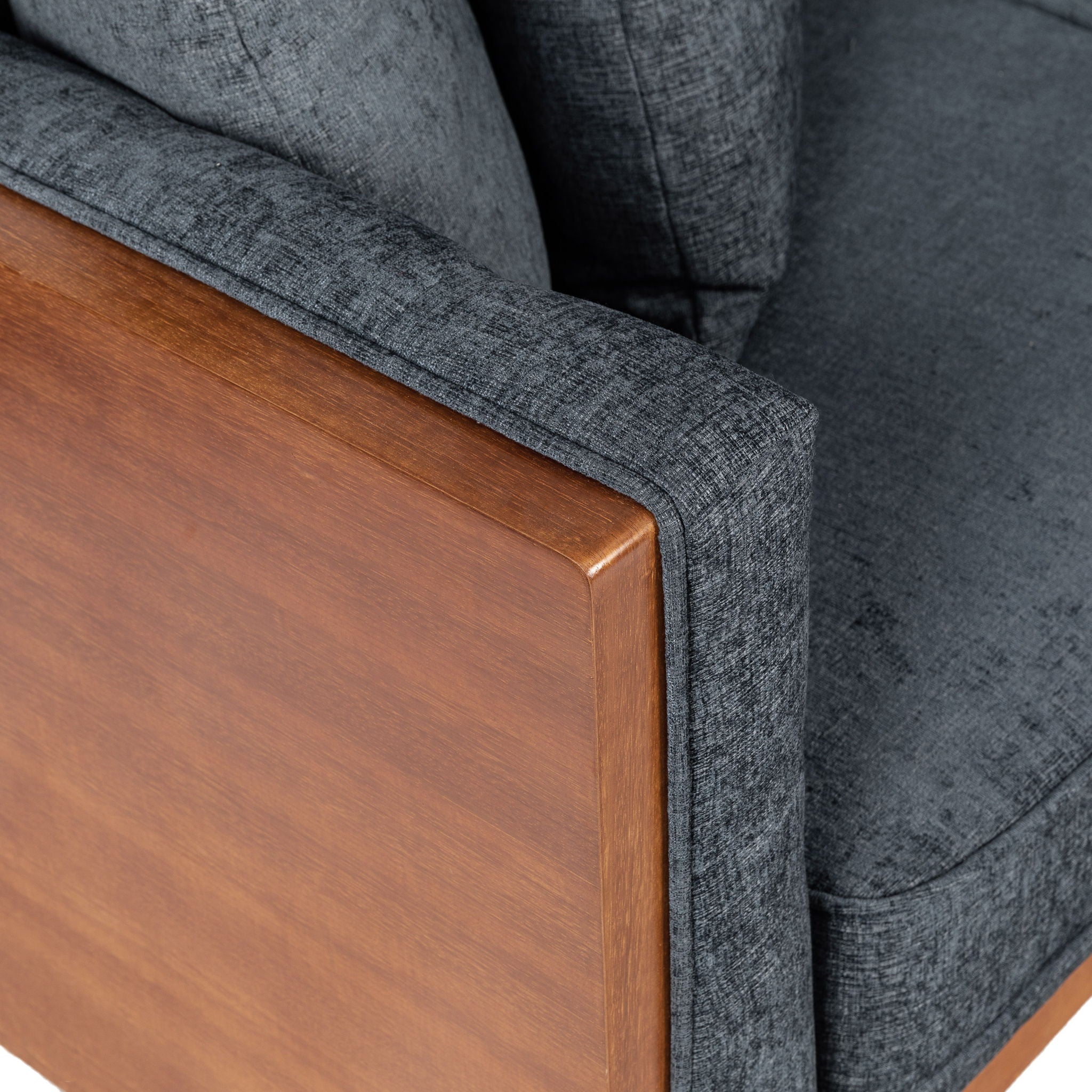 Retro Modern Loveseat With Button Tufted Upholstery