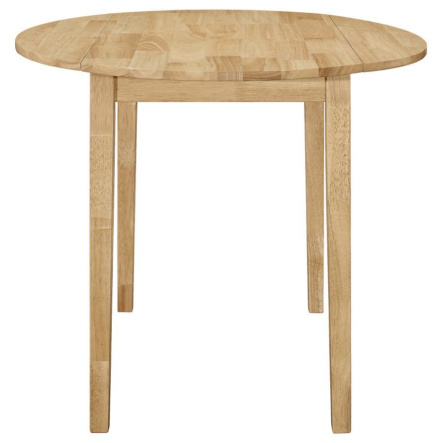 Bucknell - 3 Piece Round Drop Leaf Dining Table Set